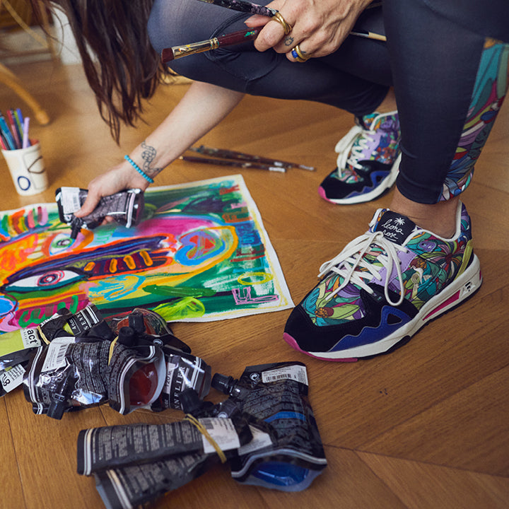 Zapatillas Le Coq Sportiff W LCS R1000 Leona Rose Multicolor