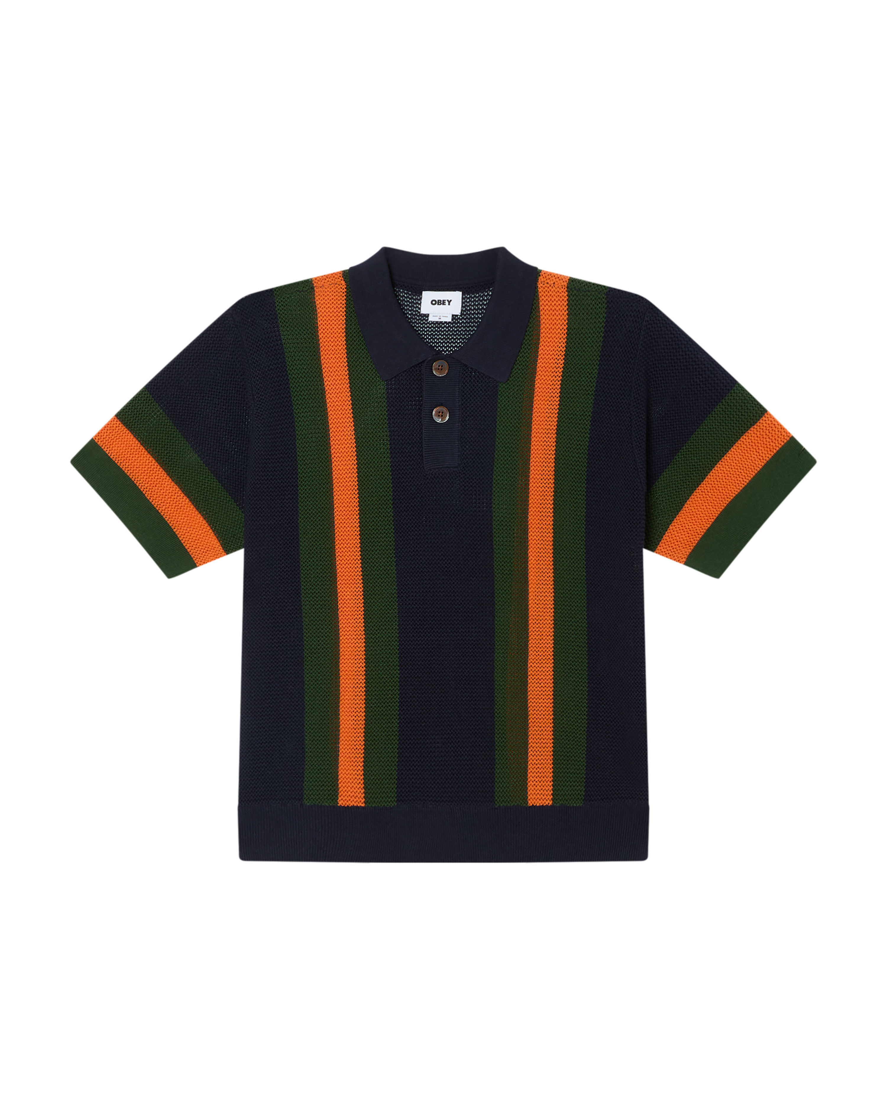 OBEY CLOTHING SETH POLO DARK NAVY MULTI 151000123-DNV