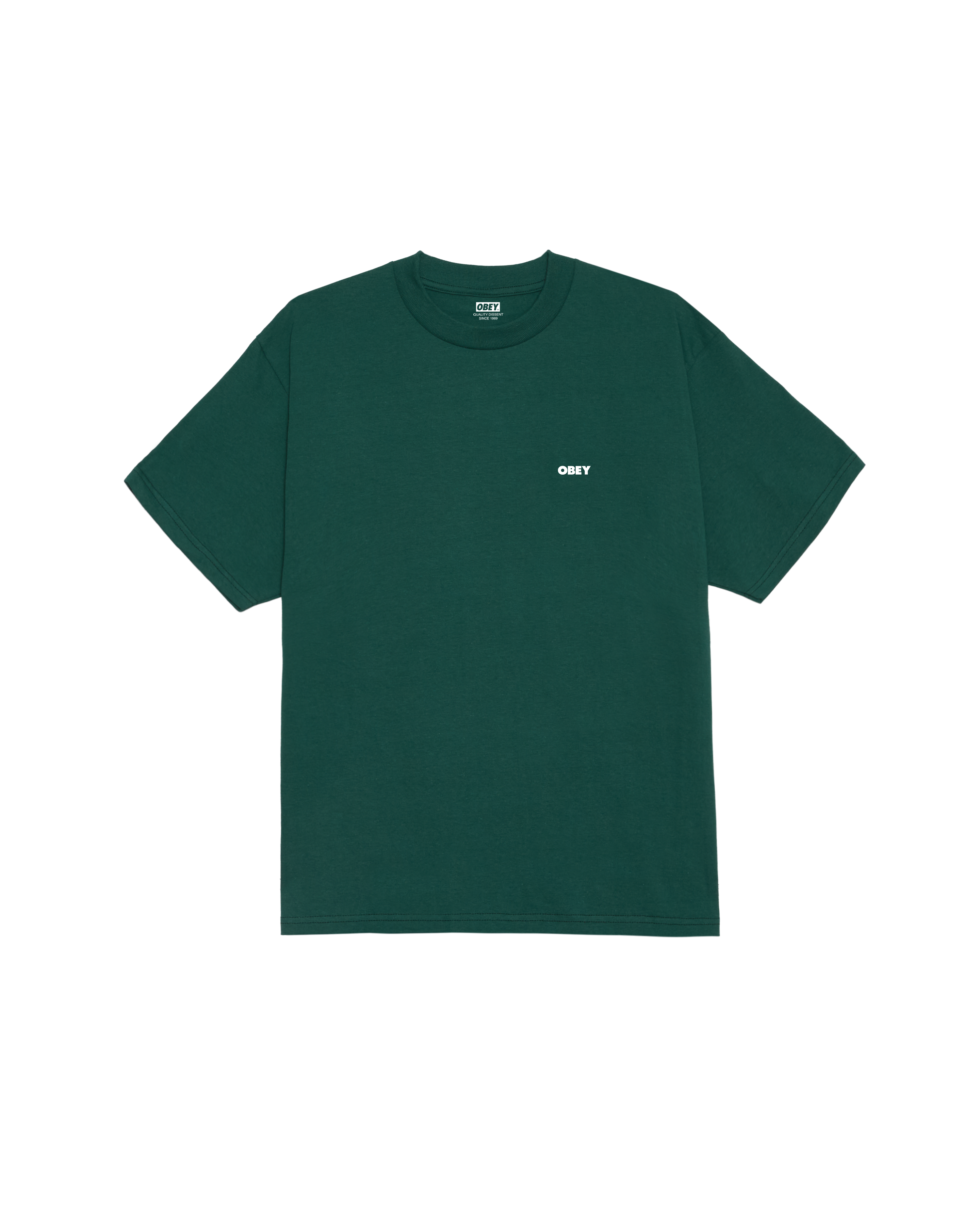 OBEY CLOTHING THE MEDIUM IS THE MESSAGE CLASSIC T-SHIRT RAINFOREST 165264333-RFR