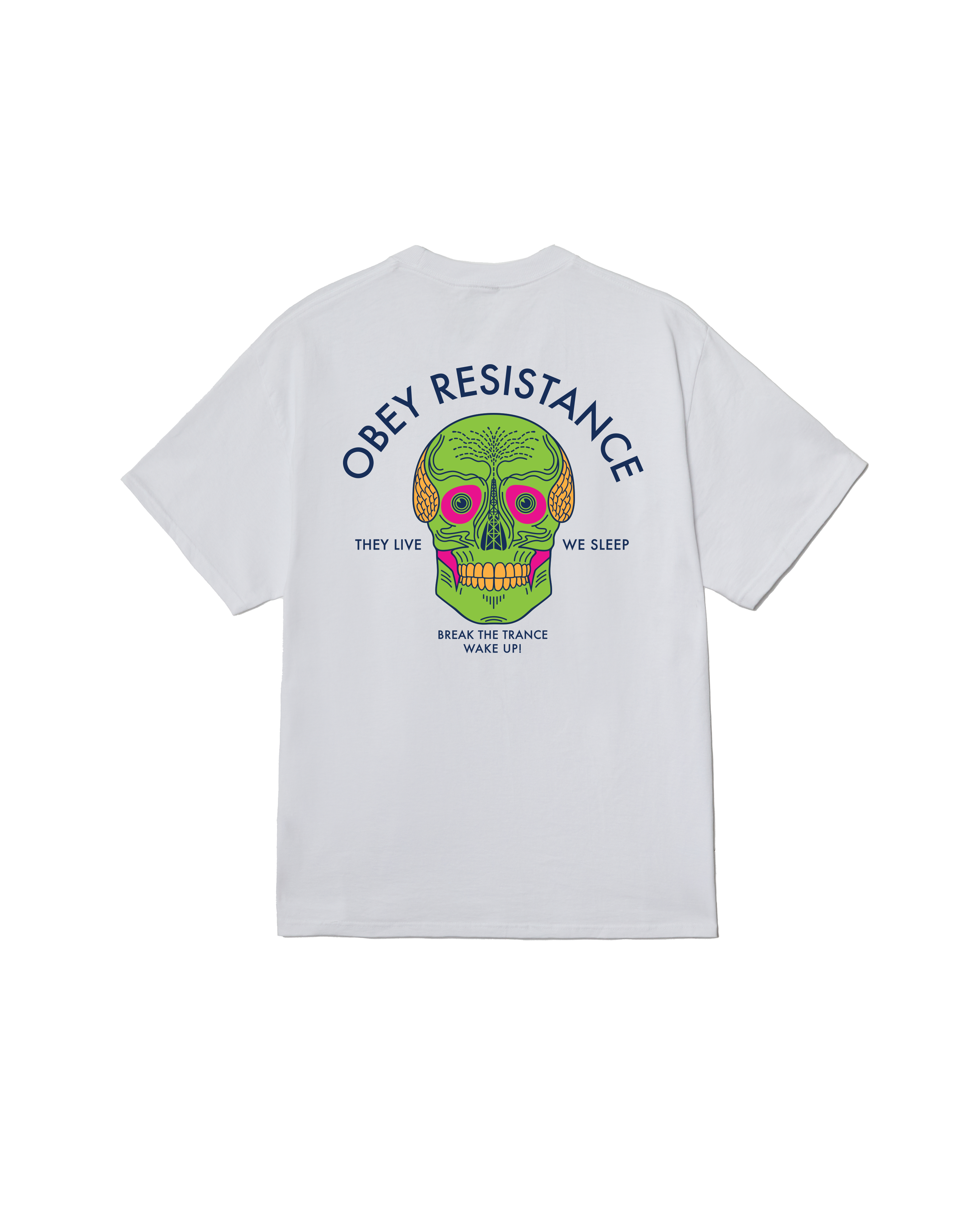 OBEY CLOTHING RESISTANCE SKULL WHITE 165264484-WHT