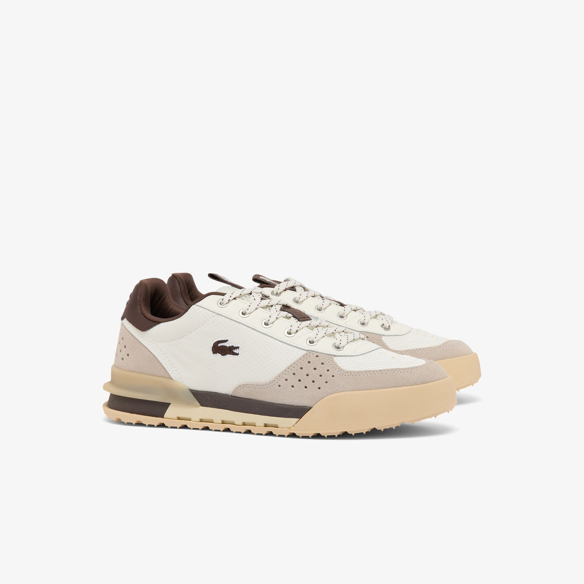 LACOSTE SLAM BREAK OFF WHITE / DARK BROWN 52SMA0016