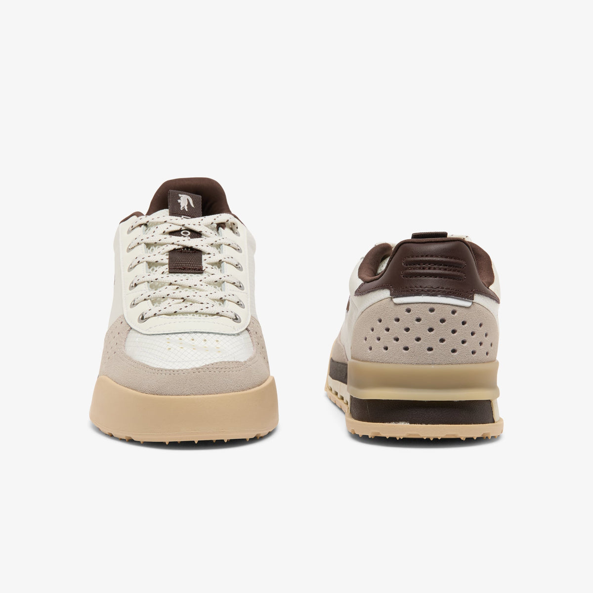 LACOSTE SLAM BREAK OFF WHITE / DARK BROWN 52SMA0016