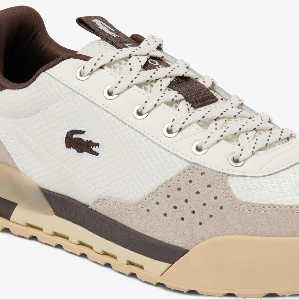LACOSTE SLAM BREAK OFF WHITE / DARK BROWN 52SMA0016