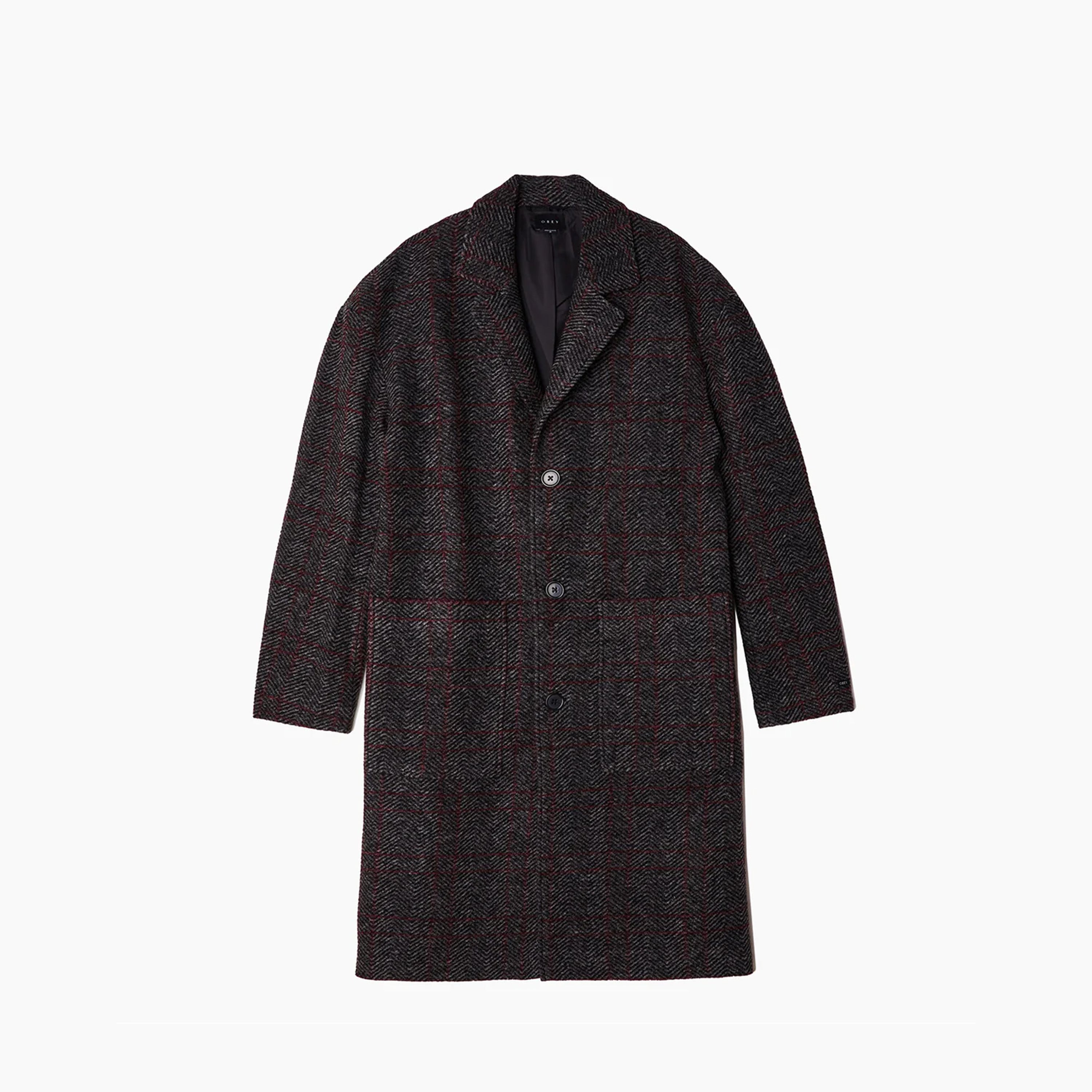 OBEY ARTHUR MANTEAU VESTE GRIS - 121800480