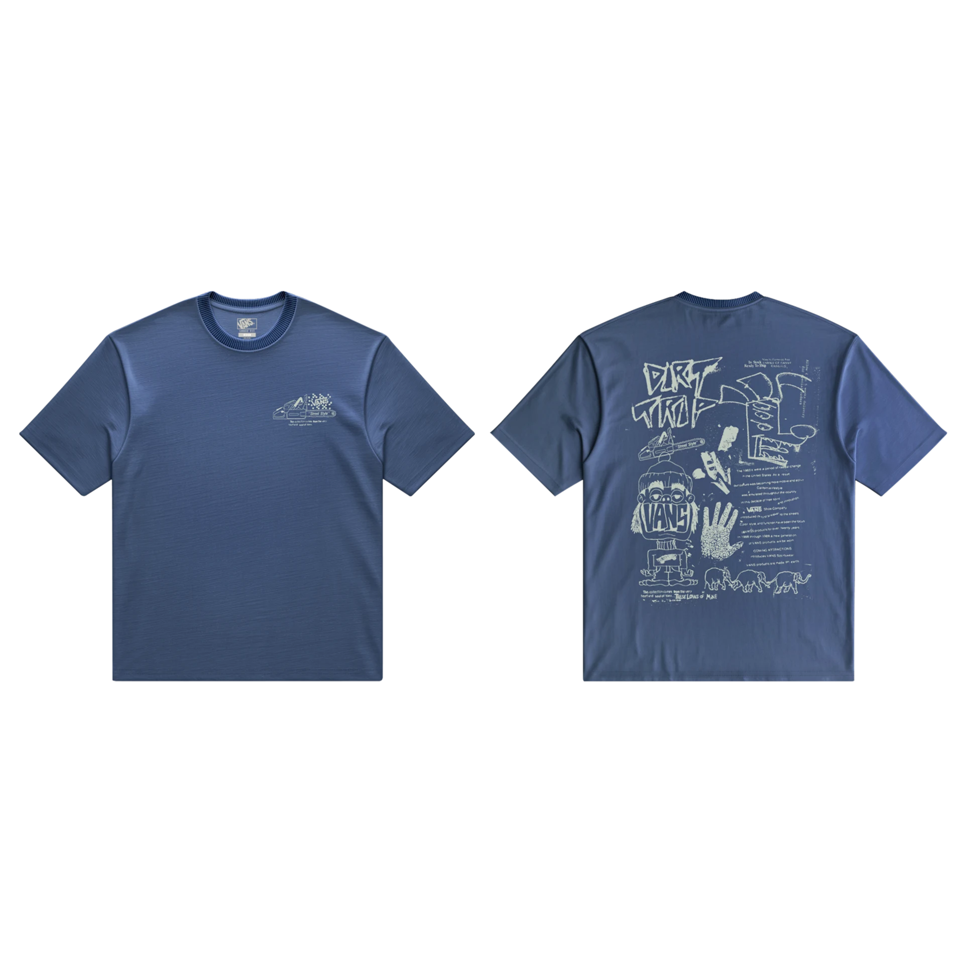 VANS DIRT TRIP SS TEE TRUE NAVY VN000X025TU1