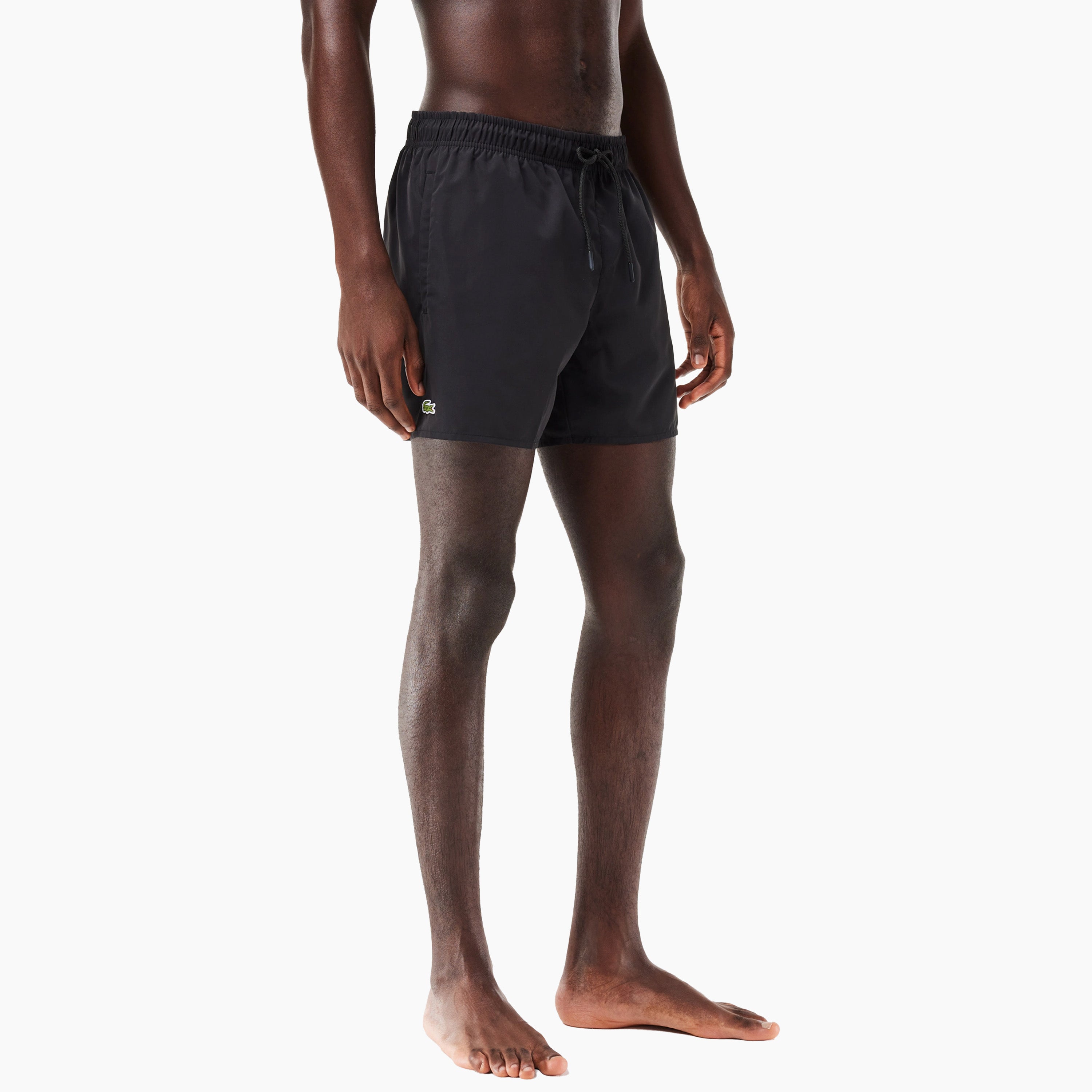 COSTUME DA BAGNO CORTO ASCIUGATURA RAPIDA LACOSTE NERO E VERDE - MH6270