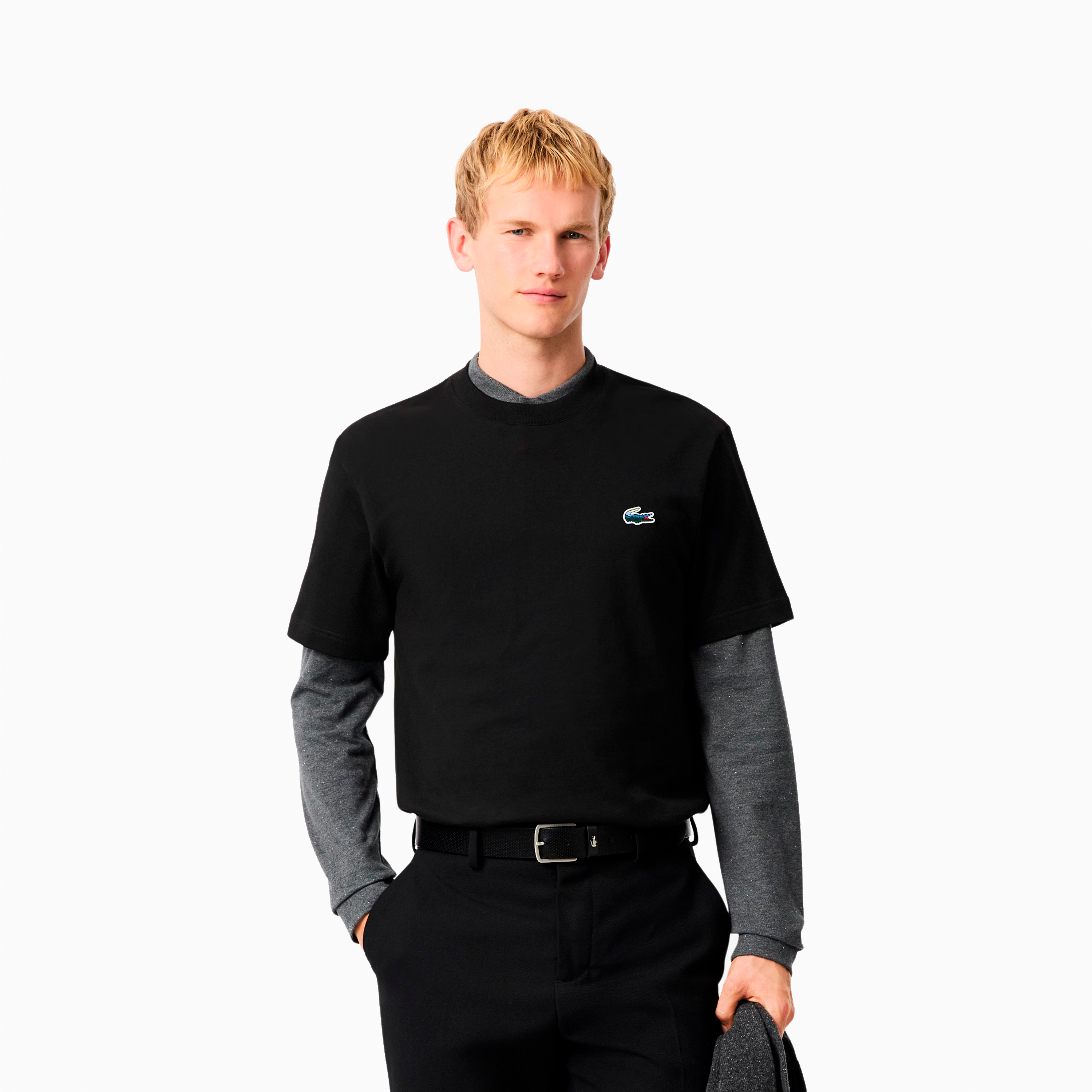 LACOSTE BASIC TEE SHIRT BLACK TH5899-031