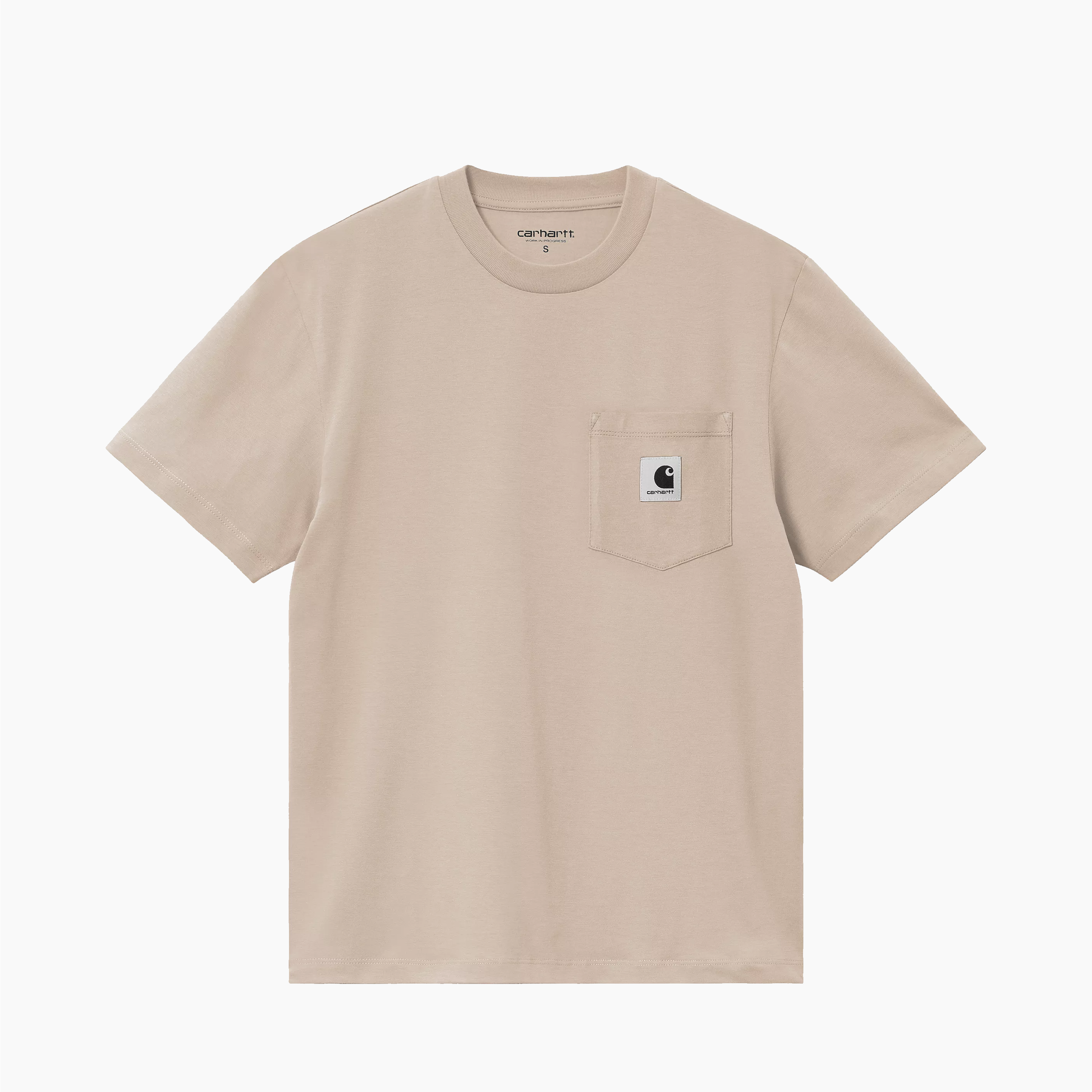 CARHARTT T-SHIRT À MANCHES LONGUES WIP W' S/S POCKET FLEUR DU SEL - I032215