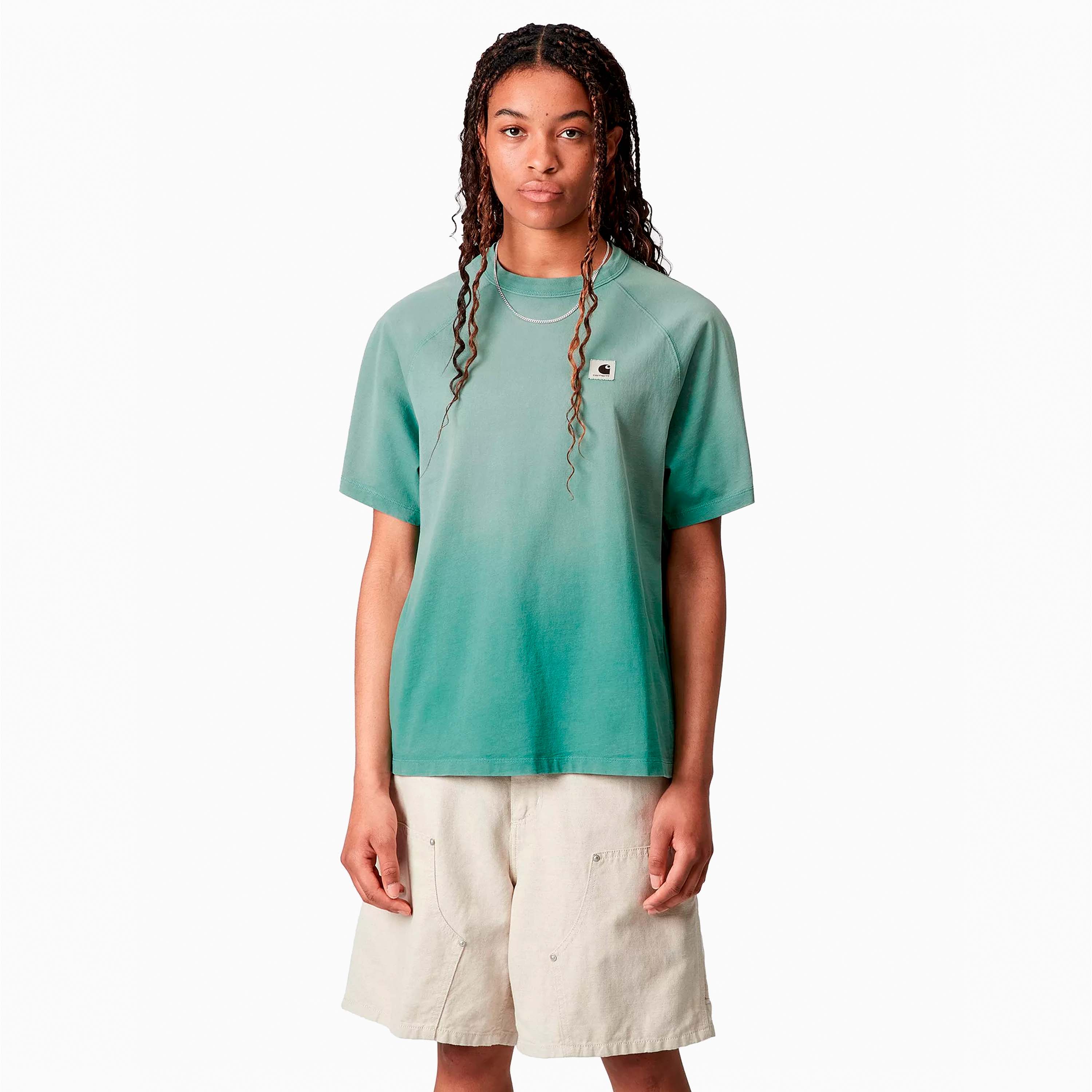 CARHARTT WIP W' HUDSON TEE SHIRT DUSTY H SAGUARO I035138-2ZU