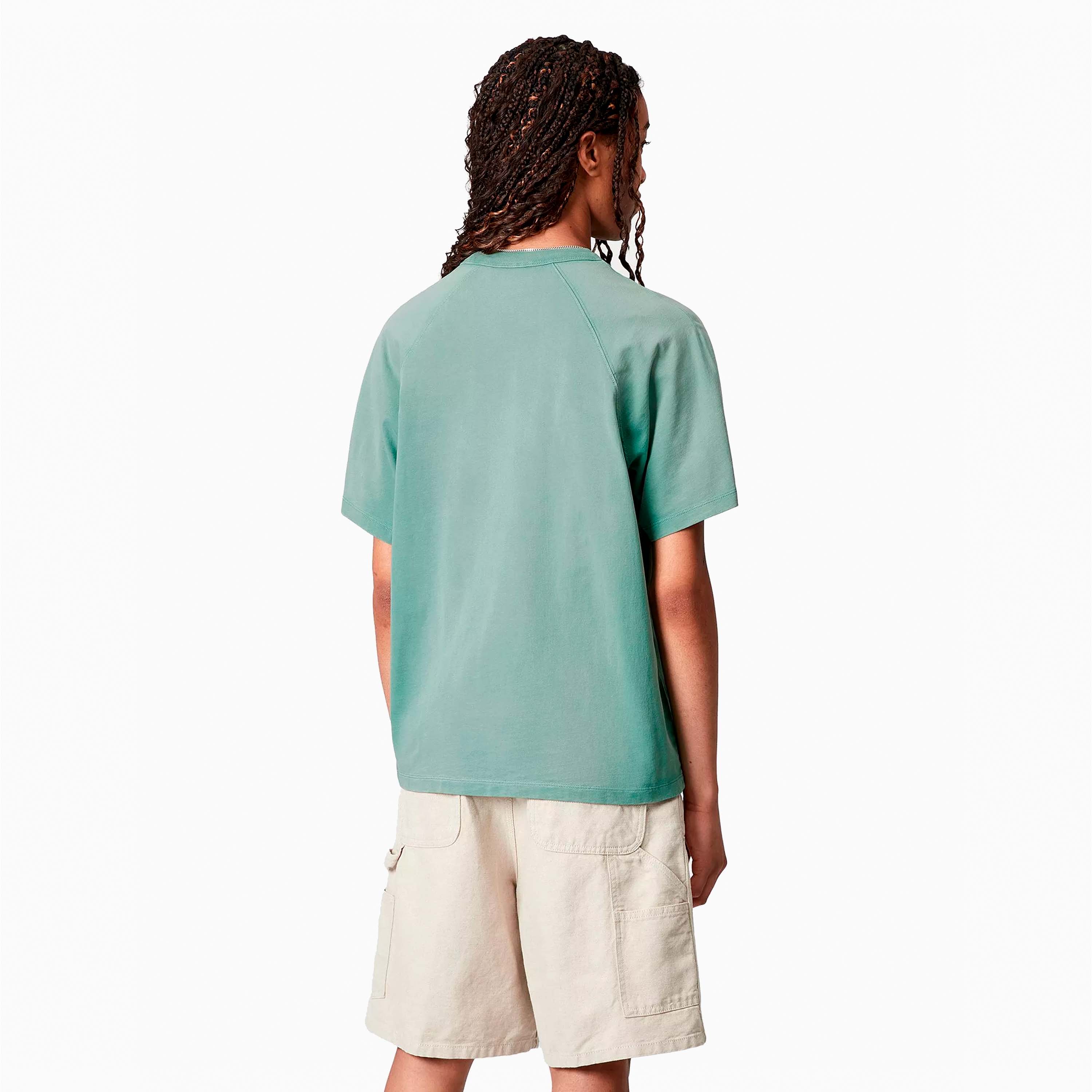 CARHARTT WIP W' HUDSON TEE SHIRT DUSTY H SAGUARO I035138-2ZU