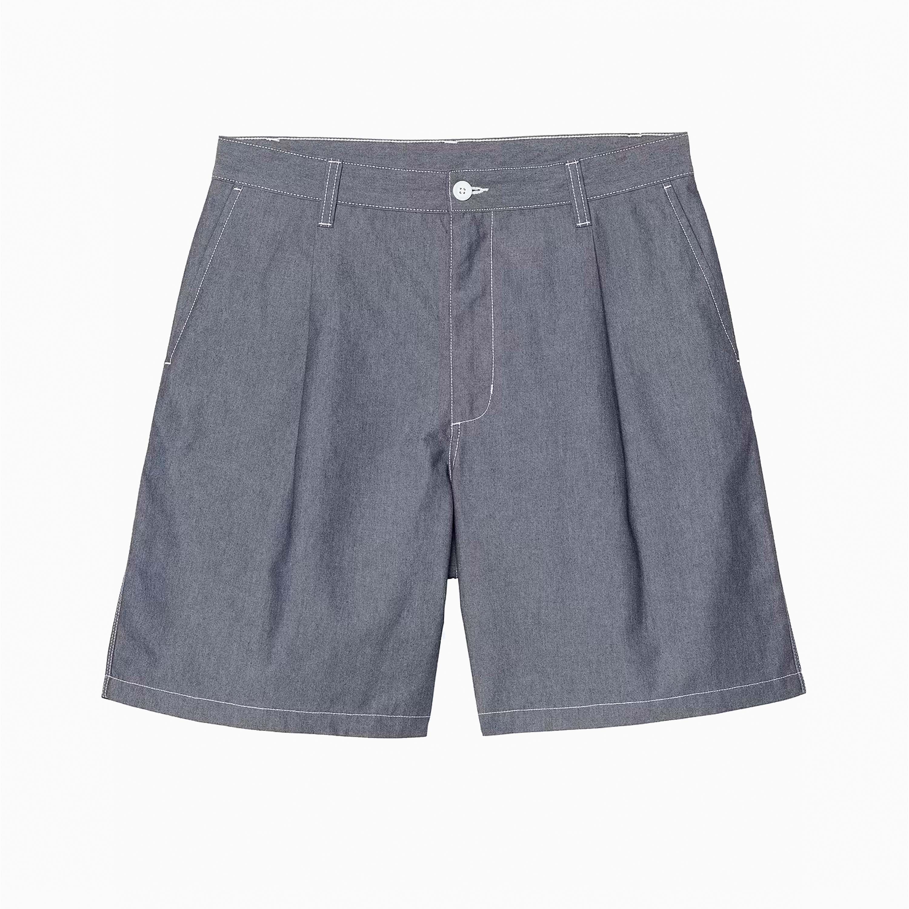 CARHARTT WIP BLAKE SHORT CHAMBRAY BLEU RINCE I034529-0102
