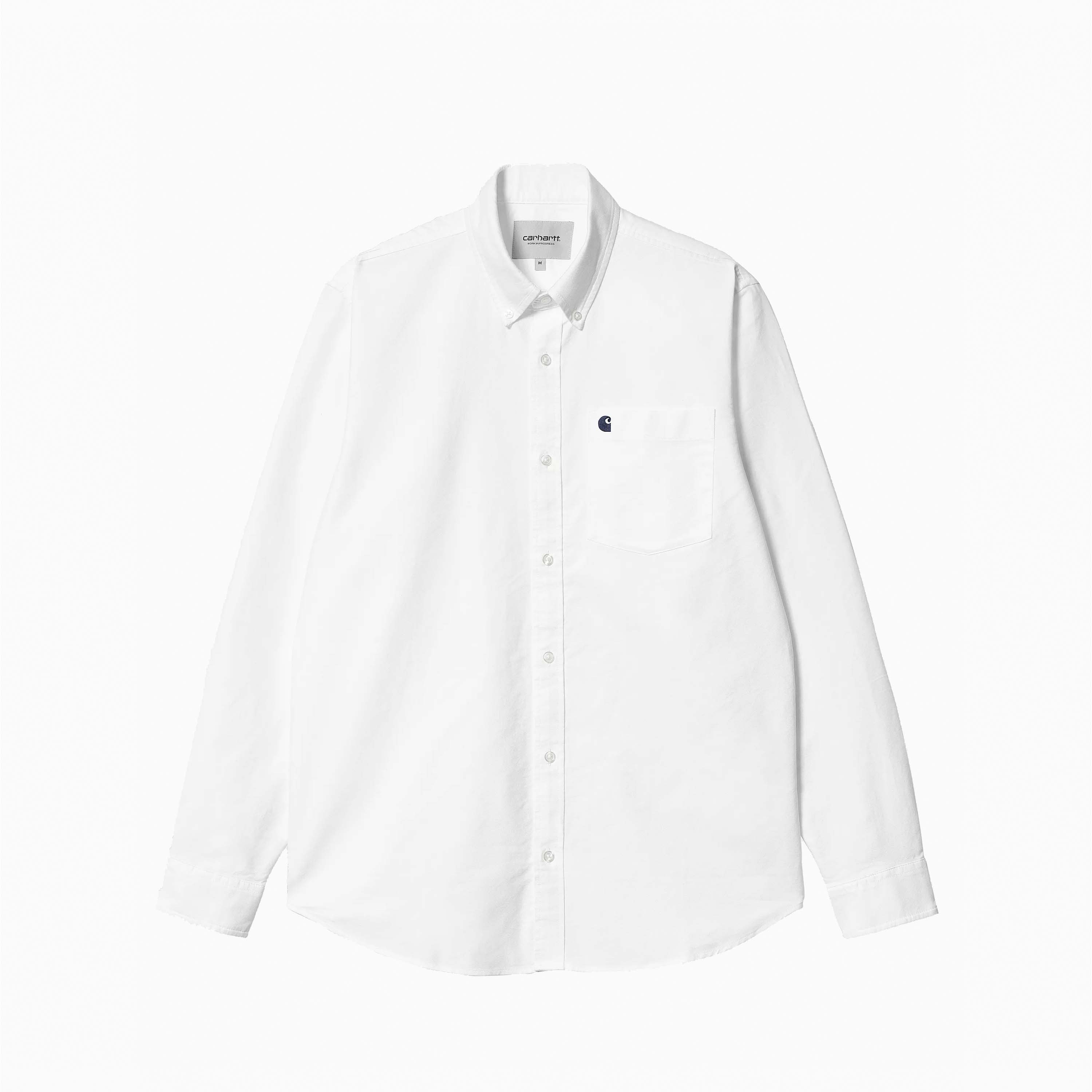 CARHARTT WIP C LOGO SHIRT OXFORD BIANCO I030799-12H