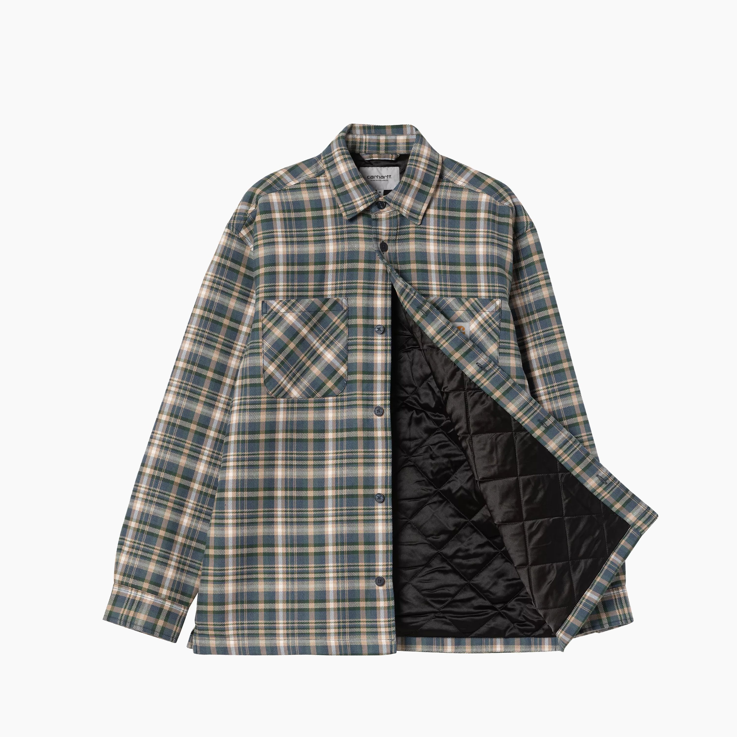 CARHARTT WIP CRONYN SHIRT JAC CHECK DARK NAVY I035312-35R