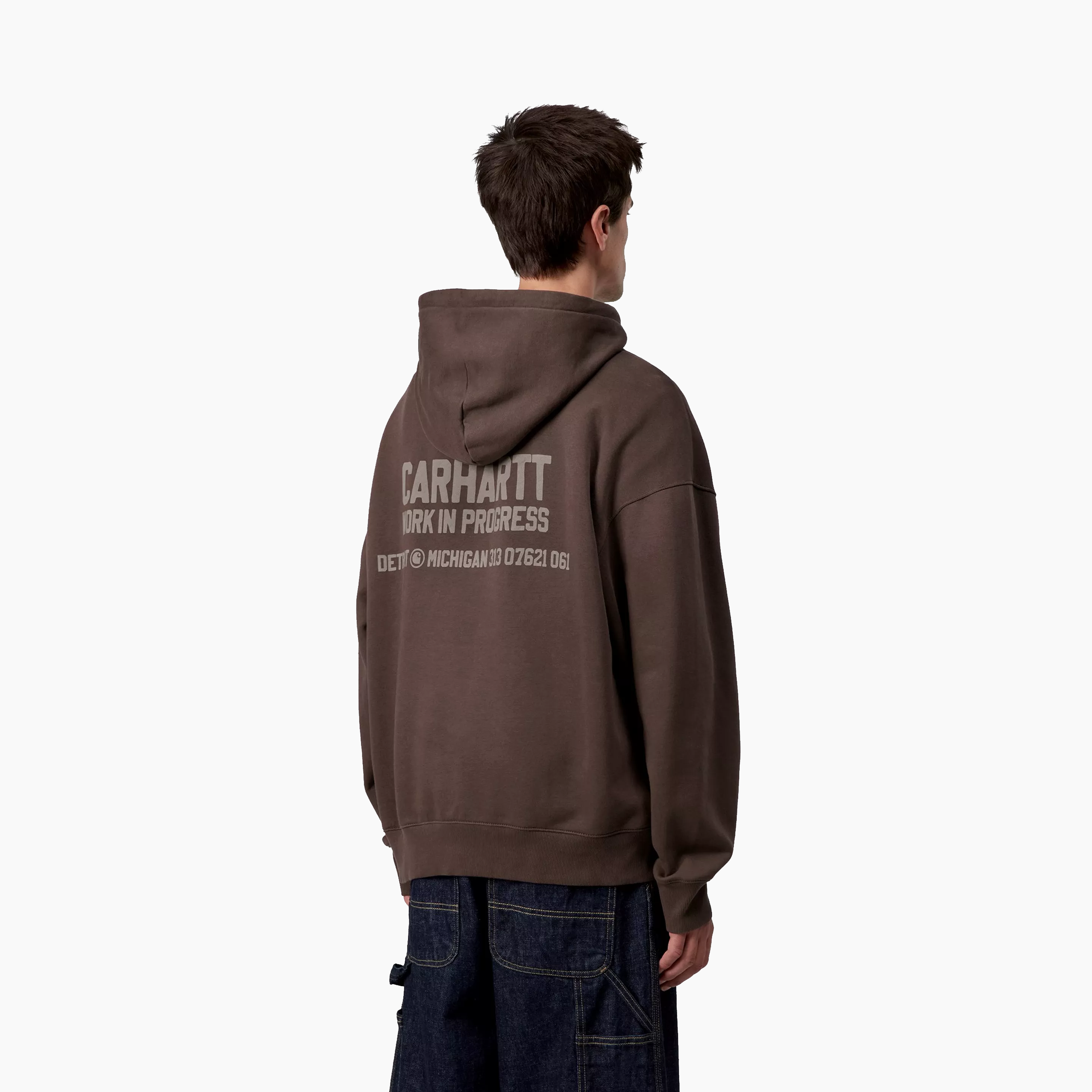 CARHARTT WIP HOODED DISTANCE SWEATSHIRT PALISANDER I035639-33H