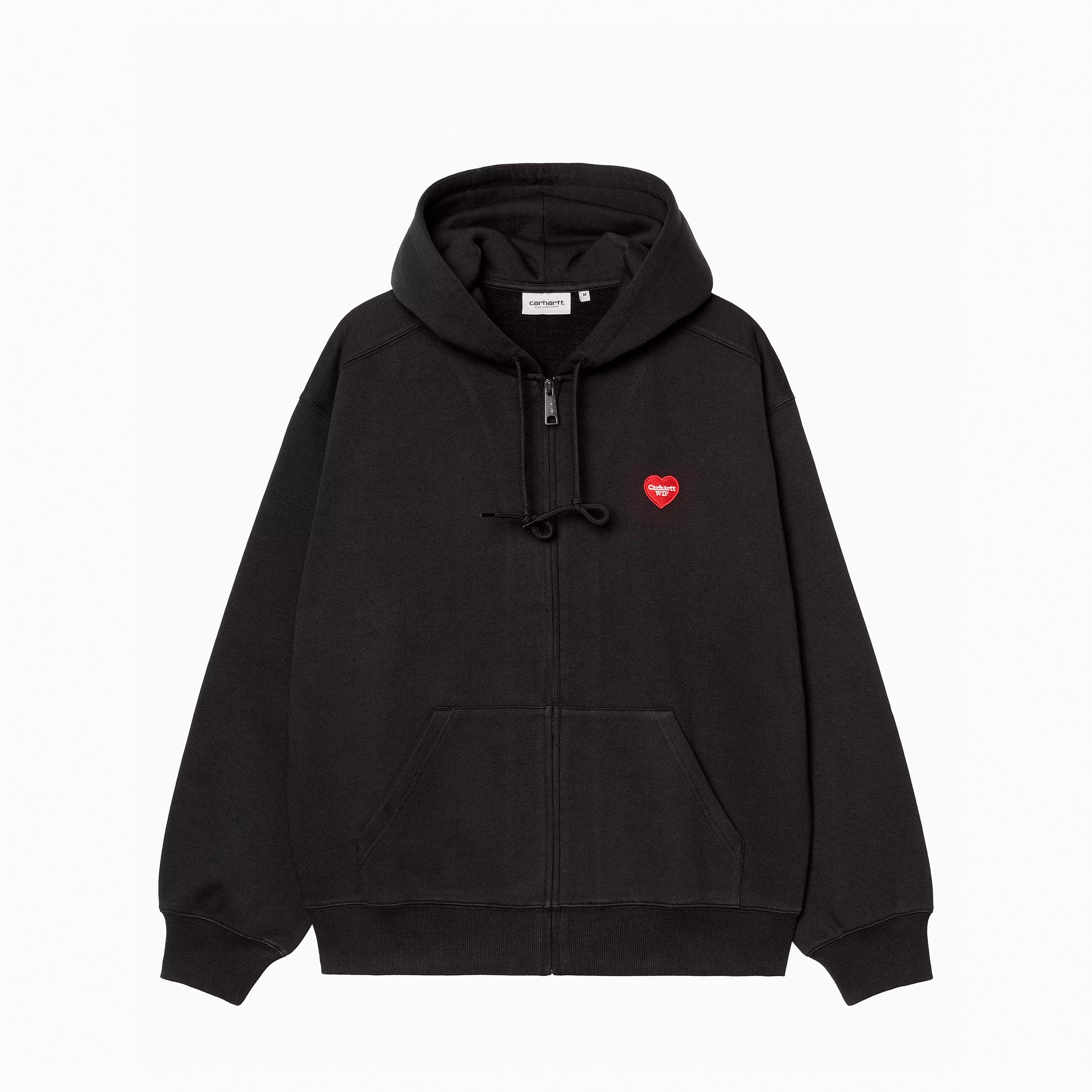 CARHARTT WIP HOODED HEART II SWEAT BLACK I035176-89