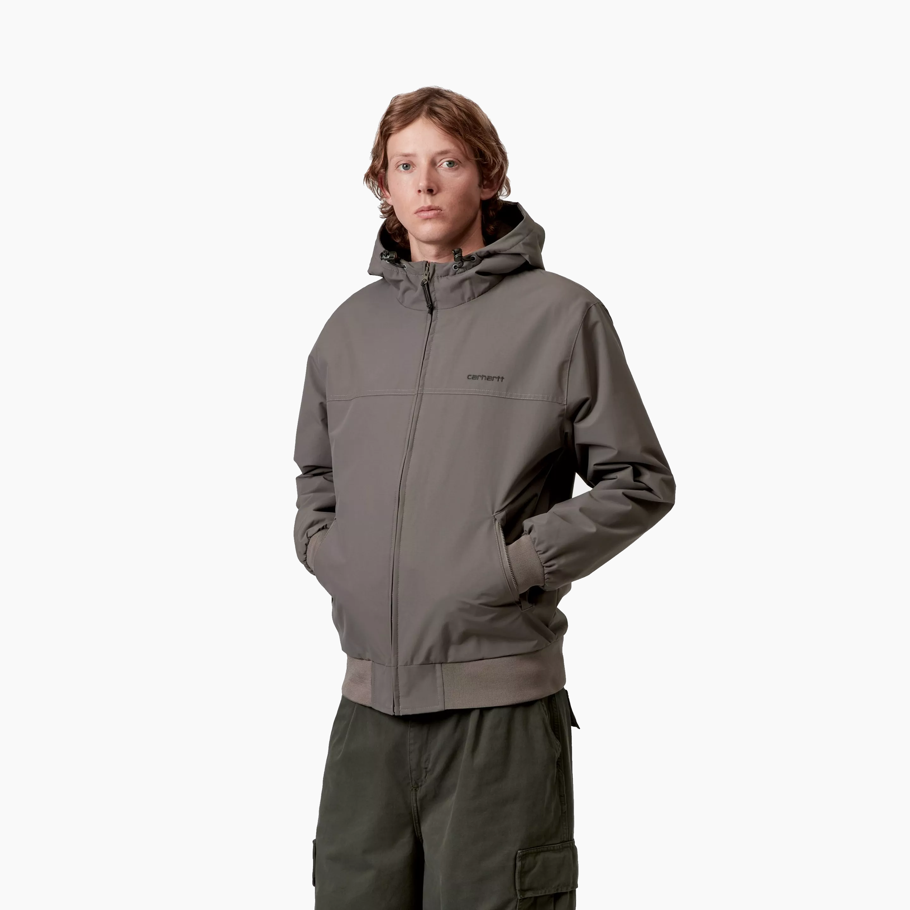 CARHARTT WIP HOODED SAIL JACKET NYLON PROPHYRY I028436-3A1