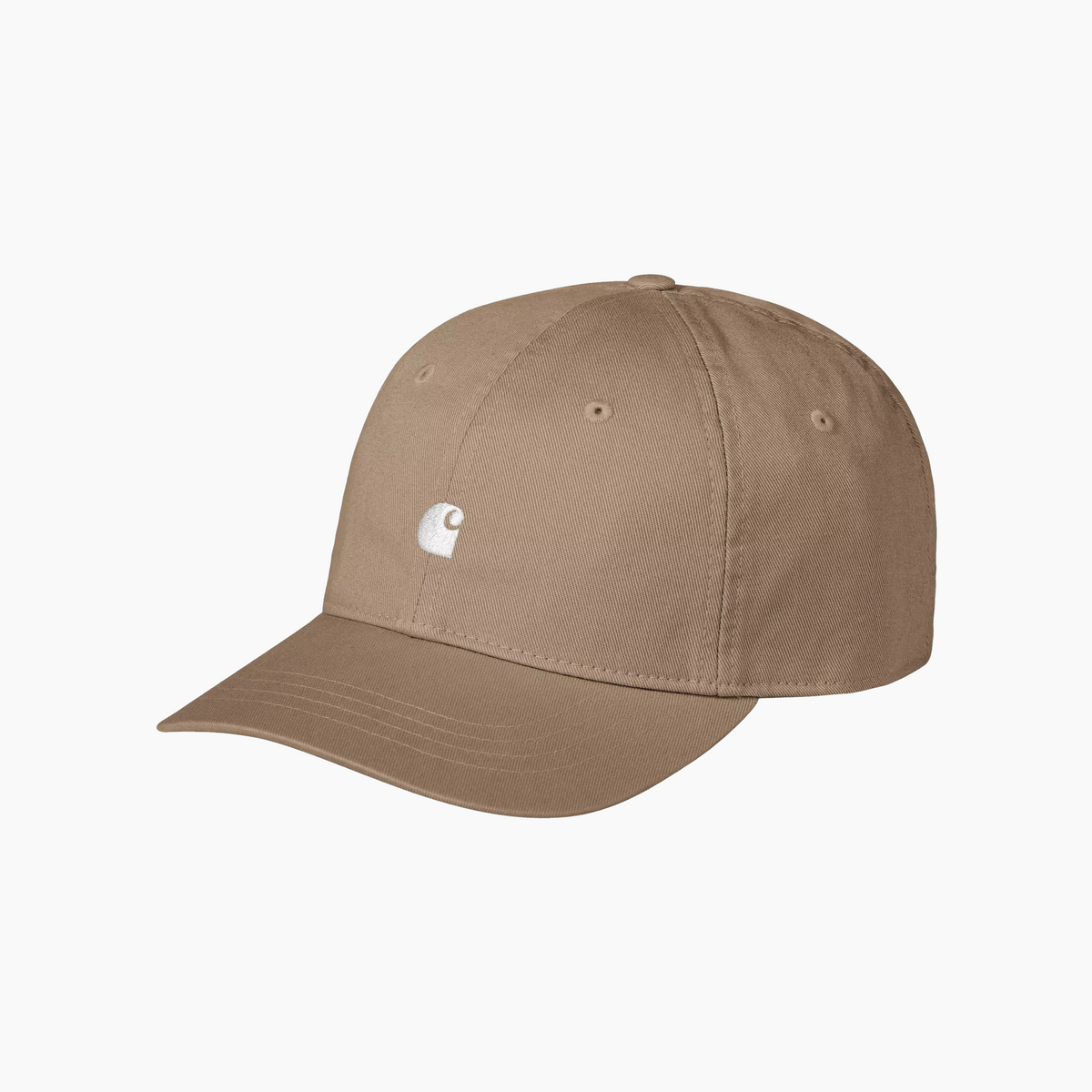 CARHARTT WIP MADISON LOGO CAP LEATHER / WHITE I036730