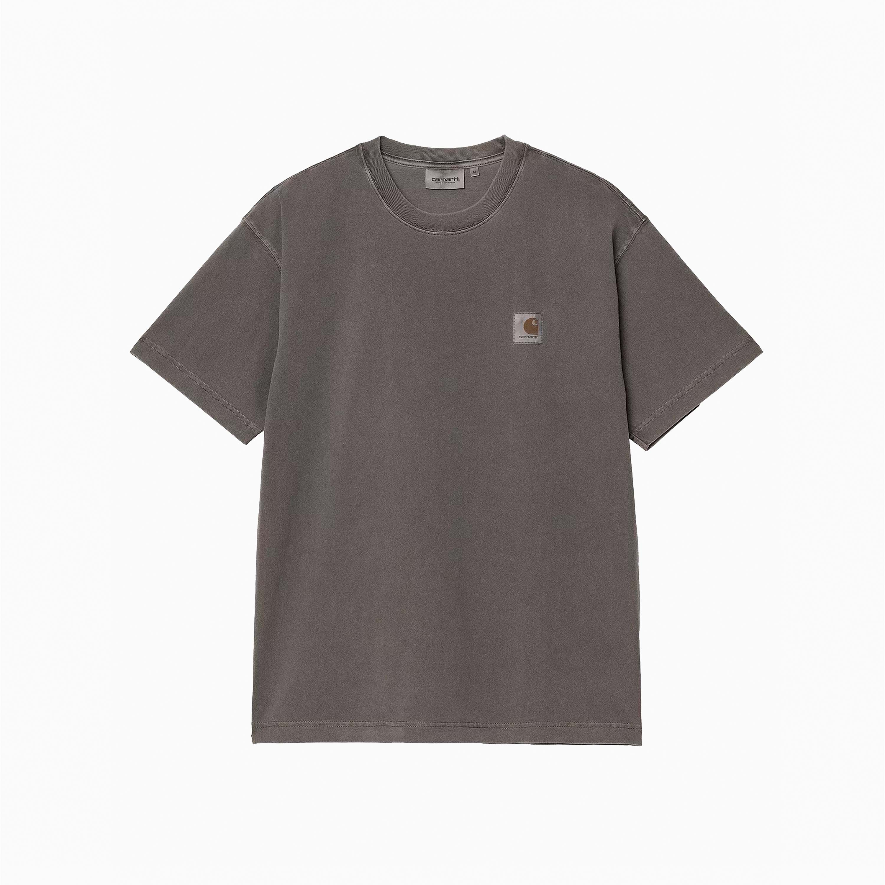 CARHARTT WIP NELSON T-SHIRT GRAPHITE GARMENT DYED - I029949