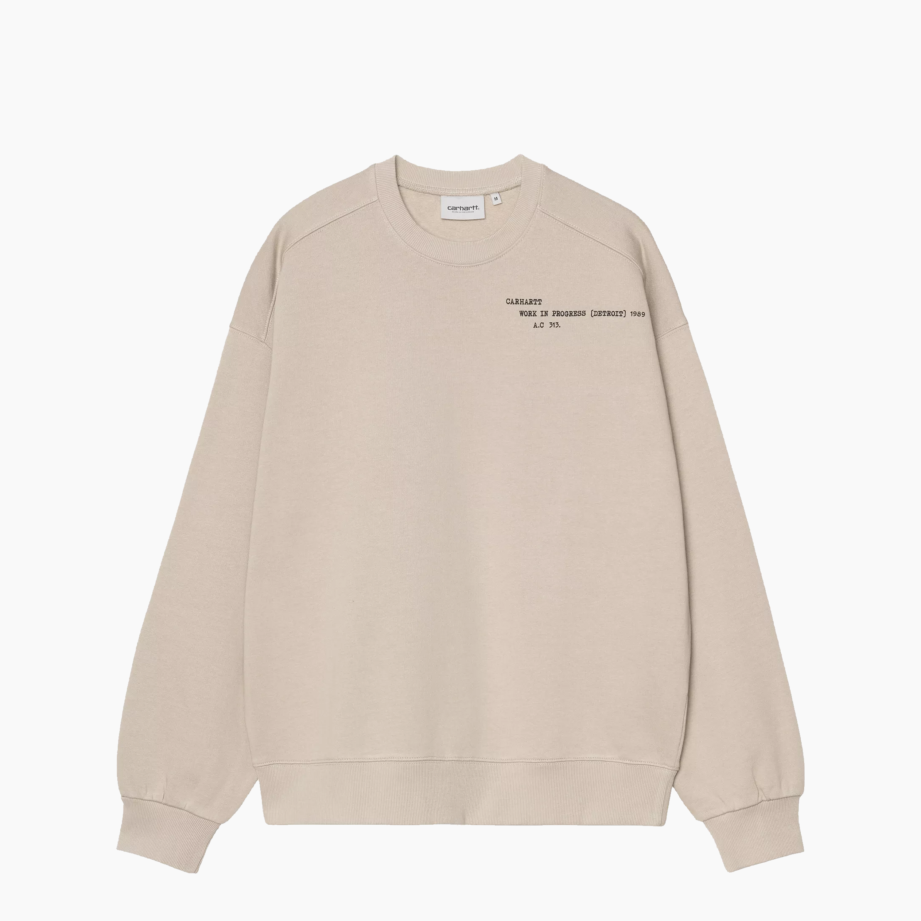 CARHARTT WIP PUNCHED SWEAT VELVET GREEN I036039-3GD