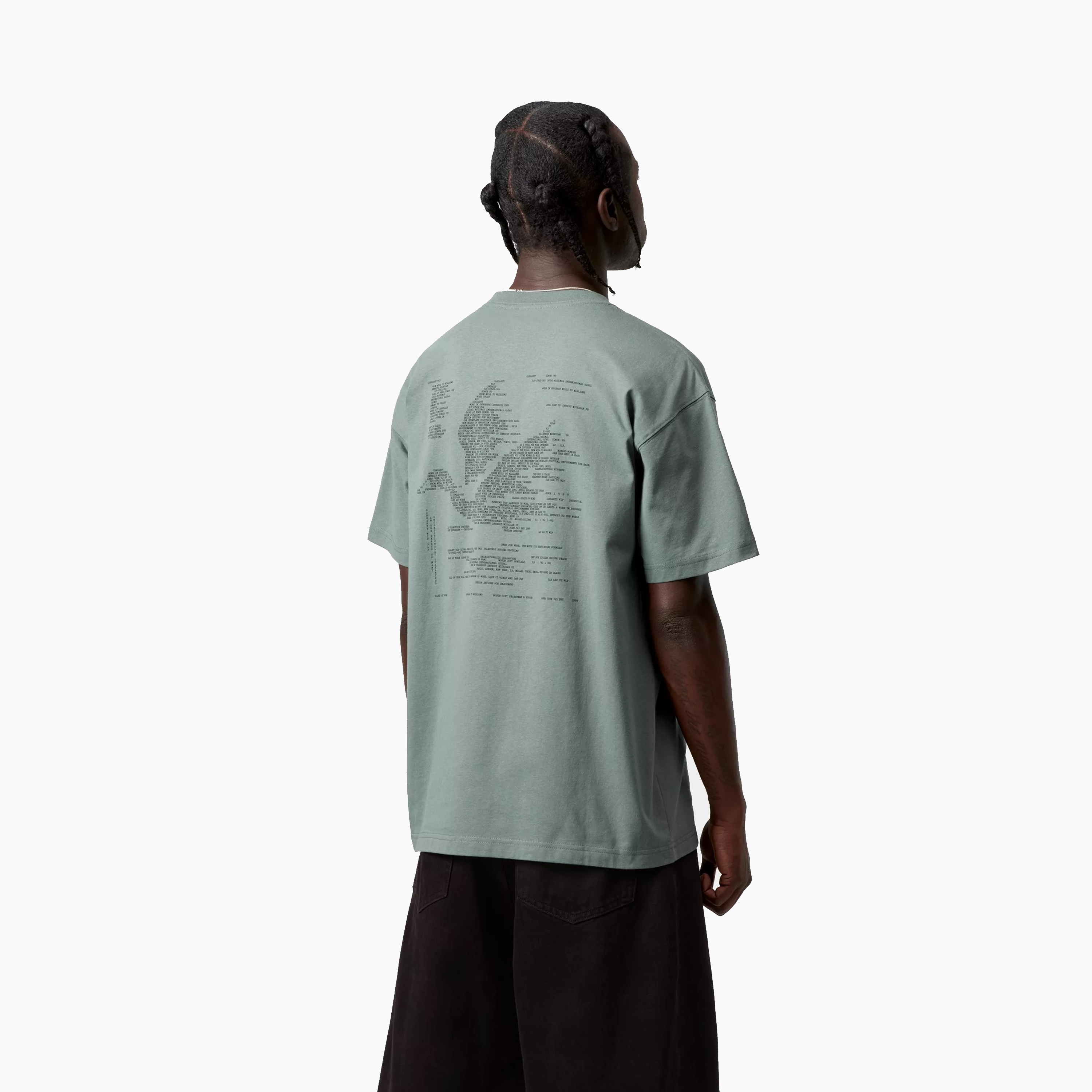 CARHARTT WIP PUNCHED T-SHIRT VELVET GREEN I036006-3GD