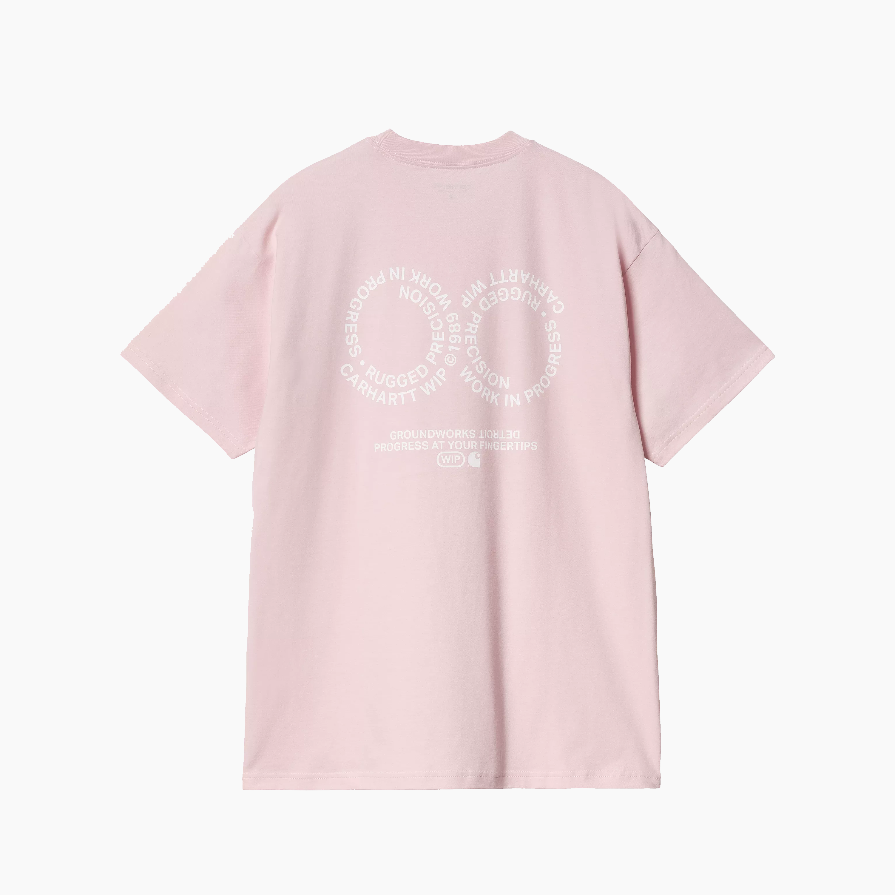 CARHARTT WIP ROTATION TEE SHIRT AIR PINK & WHITE - I034772-2QD