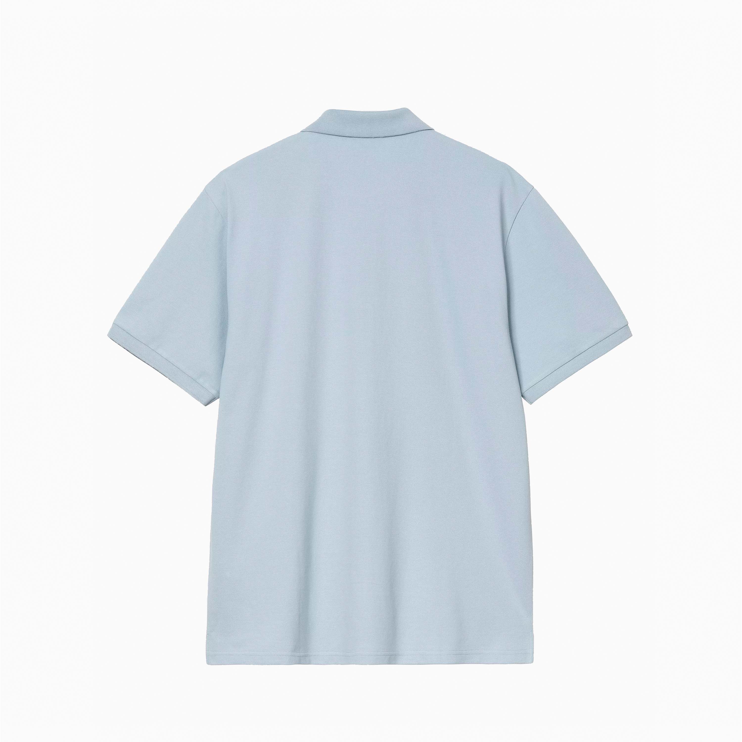 CARHARTT WIP SCRIPT POLO BLUE FOG & WHITE I035231-31L