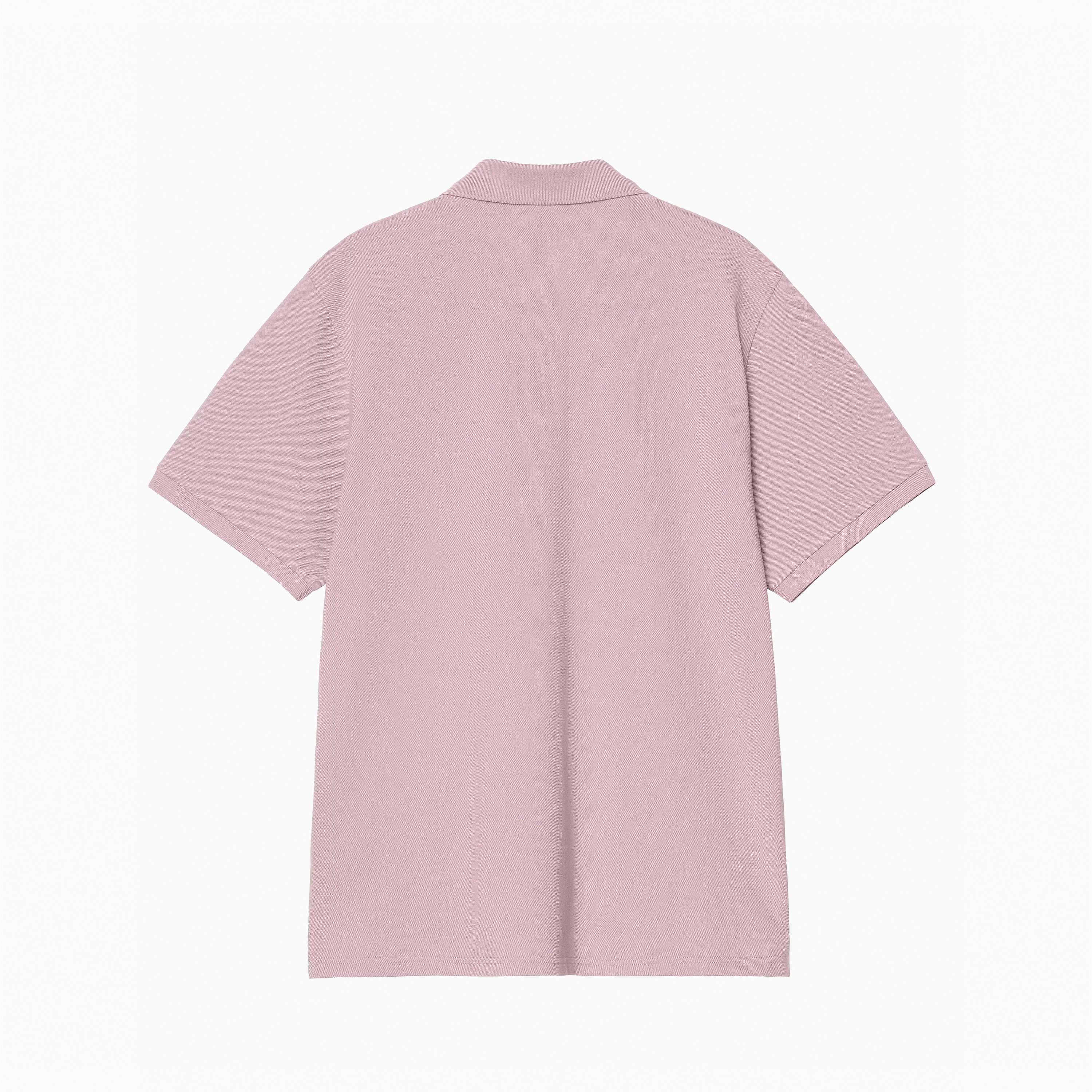 CARHARTT WIP SCRIPT POLO PINK FOG & WHITE I035231-31M