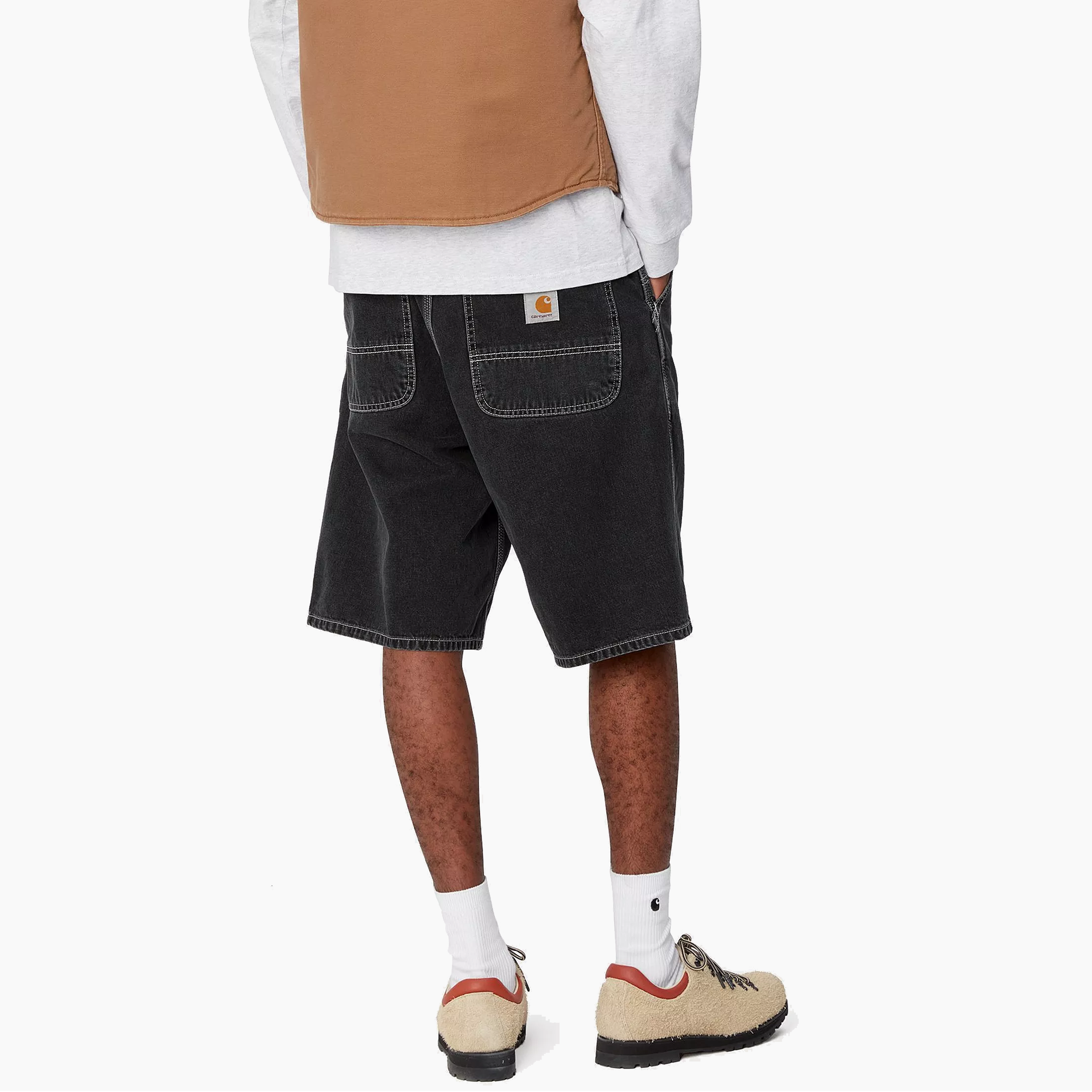 CARHARTT WIP SIMPLE SHORT NORCO DENIM BLACK WASHED - I033333-89