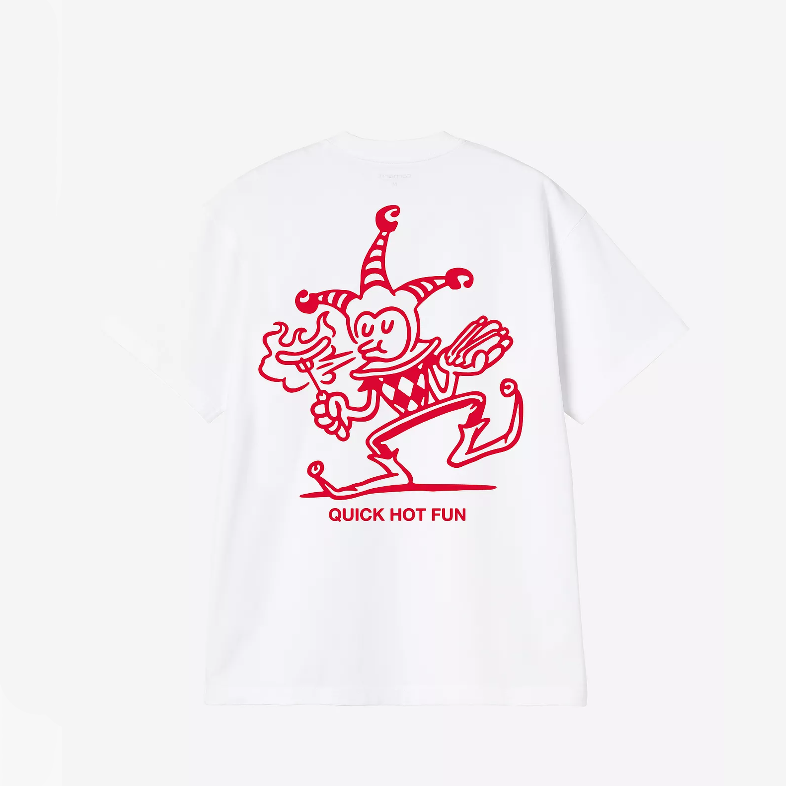 CARHARTT WIP S/S ARLEQUIN BBQ T-SHIRT WHITE & BLACK I036245.02