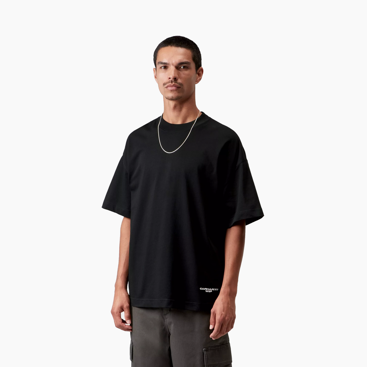CARHARTT WIP S/S CHAPTER SCRIPT T-SHIRT BLACK / WHITE I037112