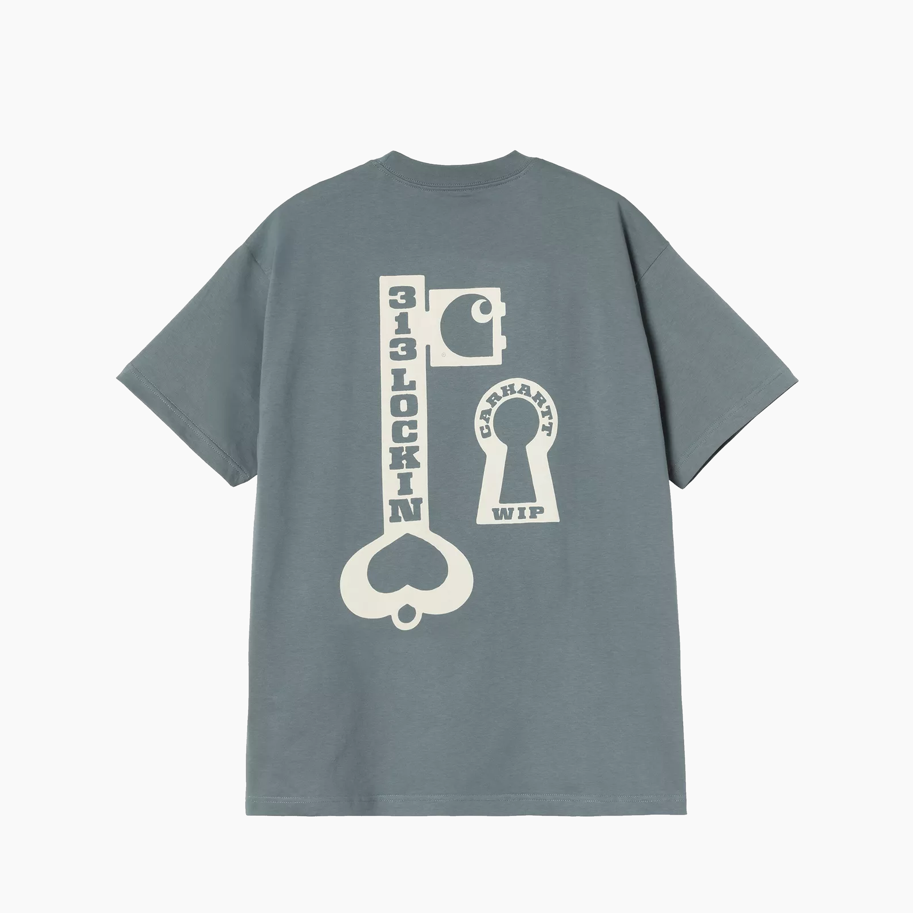 CARHARTT WIP S/S LOCKED T-SHIRT COZY BLUE I036230.3IT