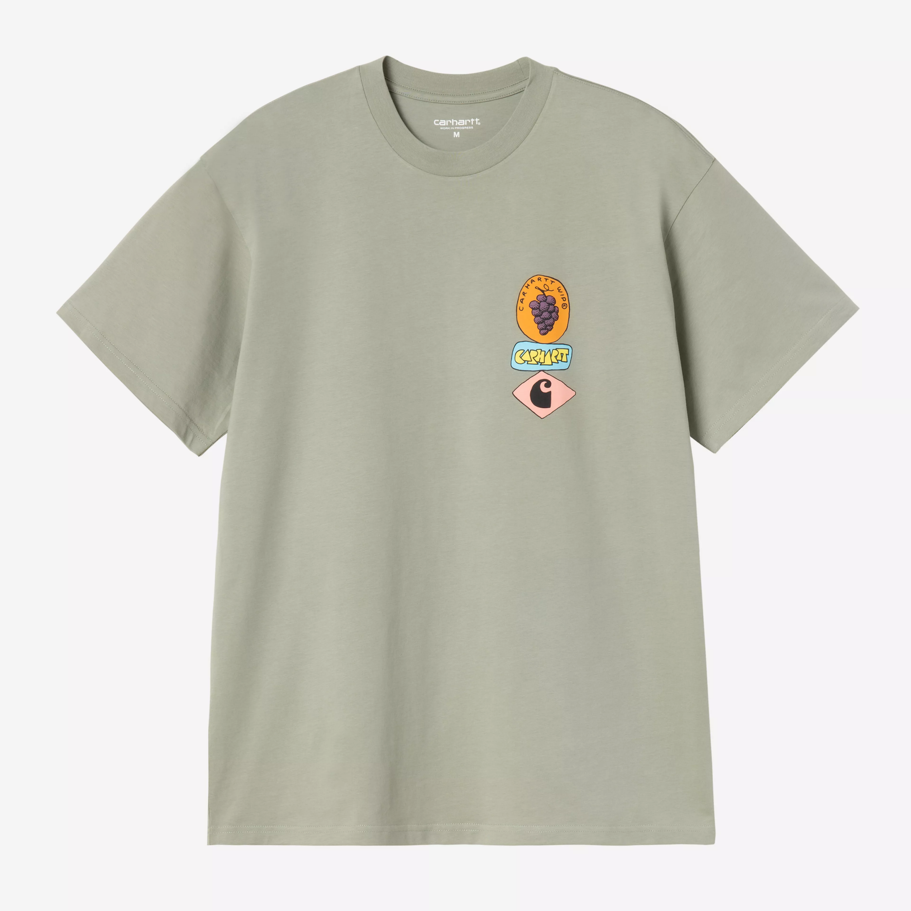 CARHARTT WIP S/S STACKED GRAPES T-SHIRT SHADY GREEN I036902.3RF