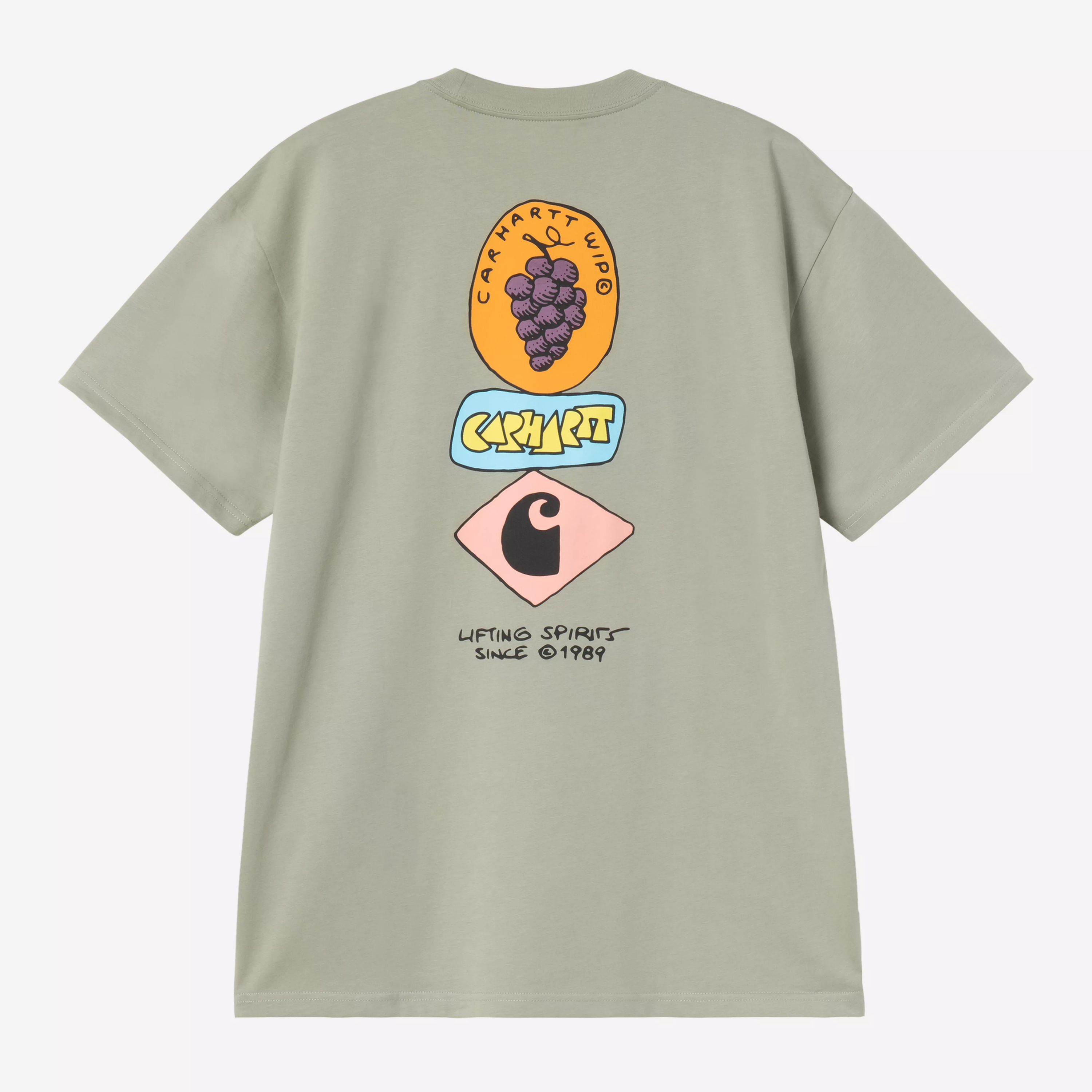 CARHARTT WIP S/S STACKED GRAPES T-SHIRT SHADY GREEN I036902.3RF