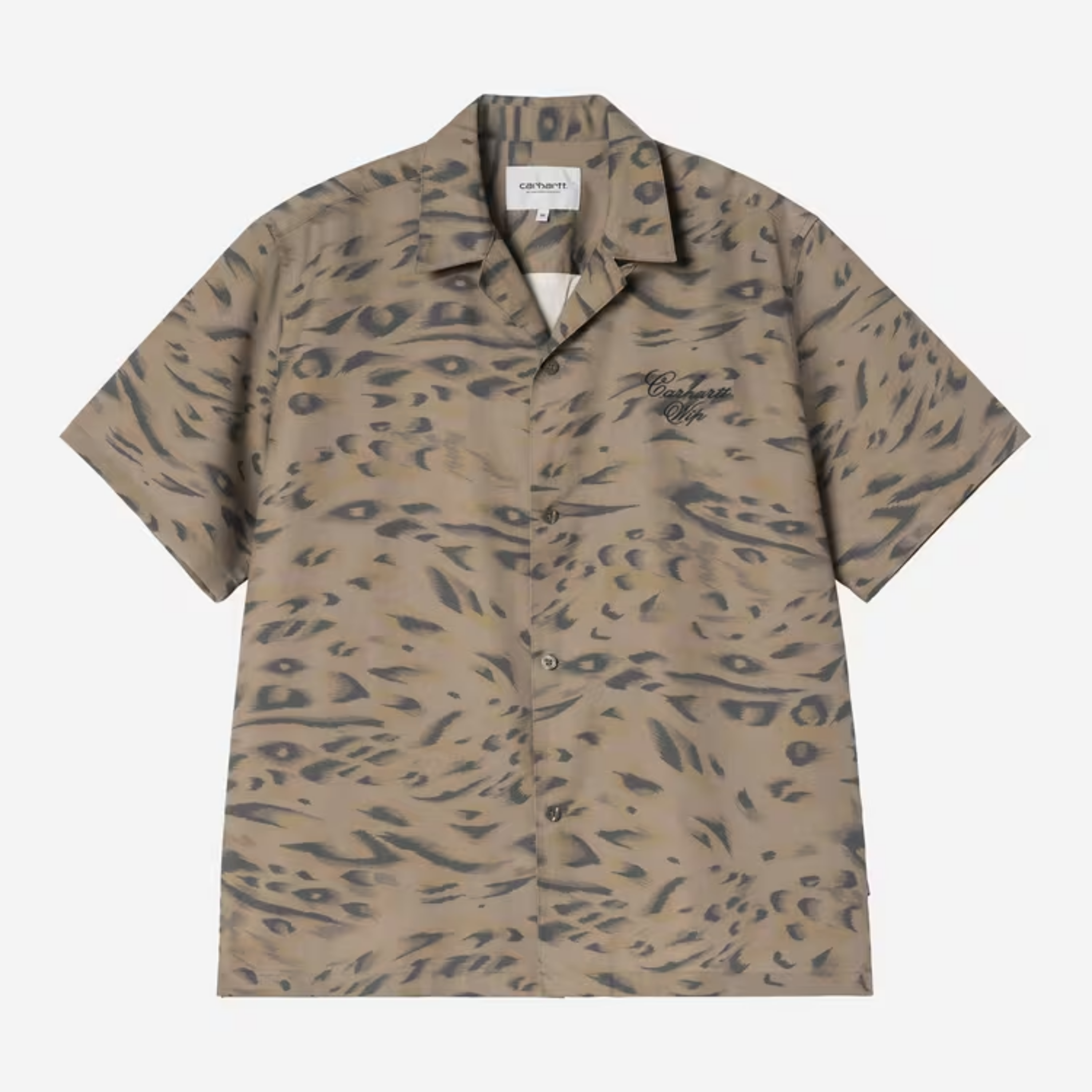 CARHARTT WIP S/S TRAVON SHIRT DUCK FEATHER PRINT I036808.3TD