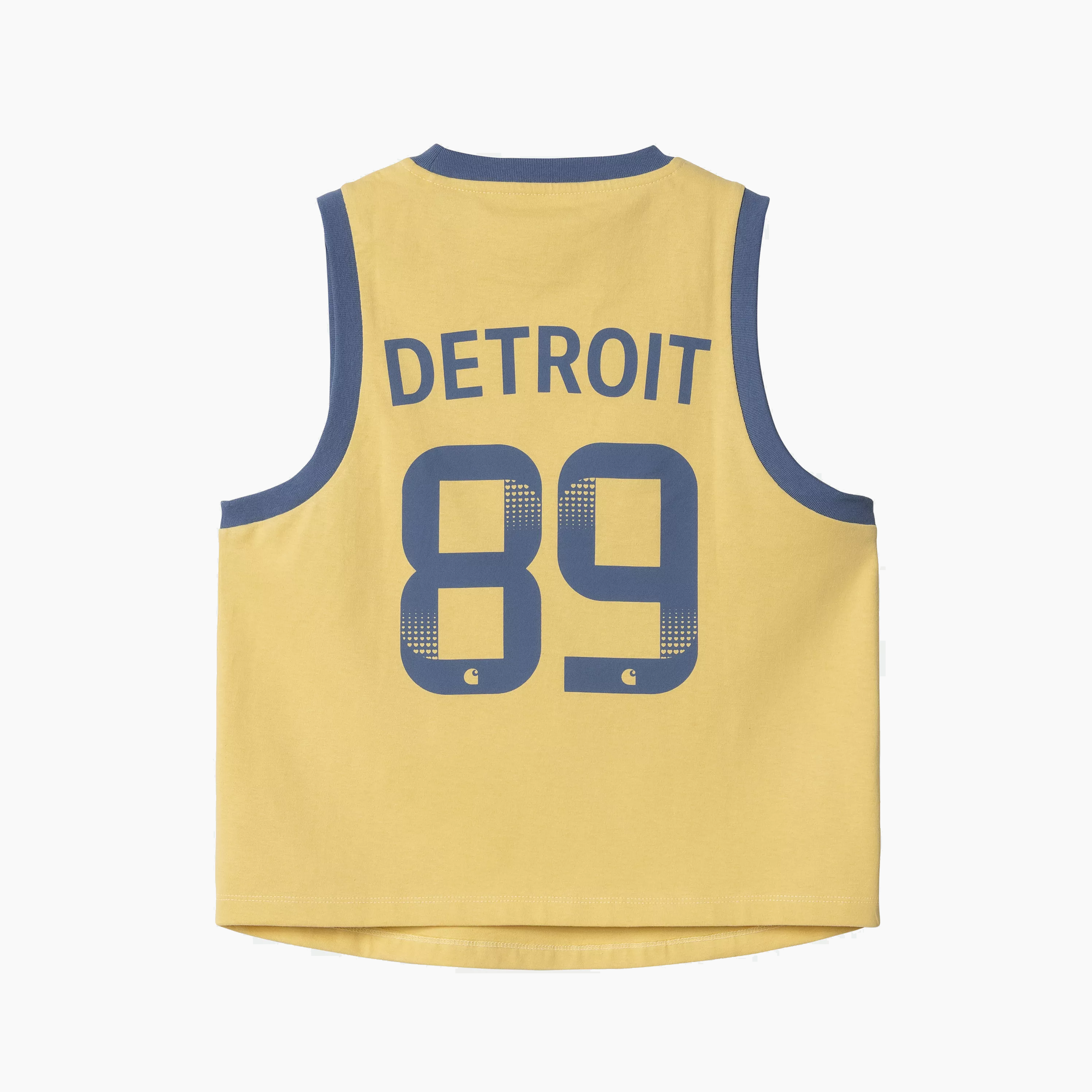 CARHARTT WIP W' 89 RINGER A-SHIRT AIR YELLOW & BLUE IRIS - I034678