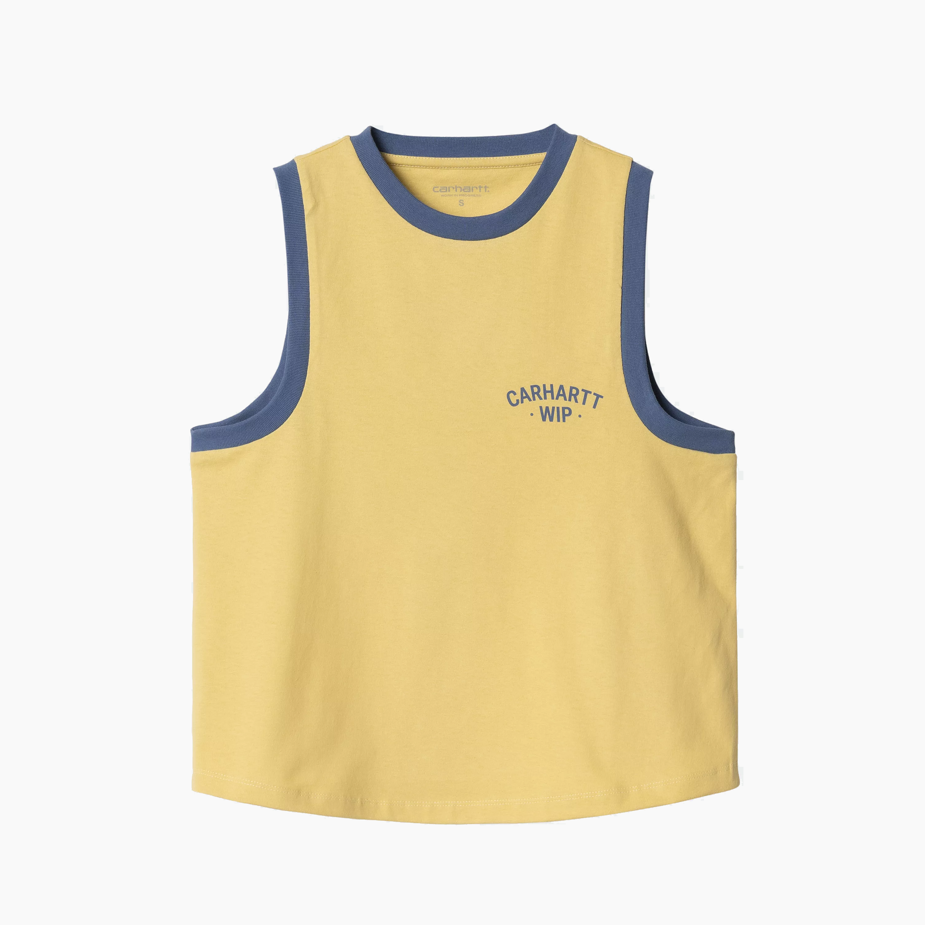 CARHARTT WIP W' 89 RINGER A-SHIRT AIR YELLOW & BLUE IRIS - I034678