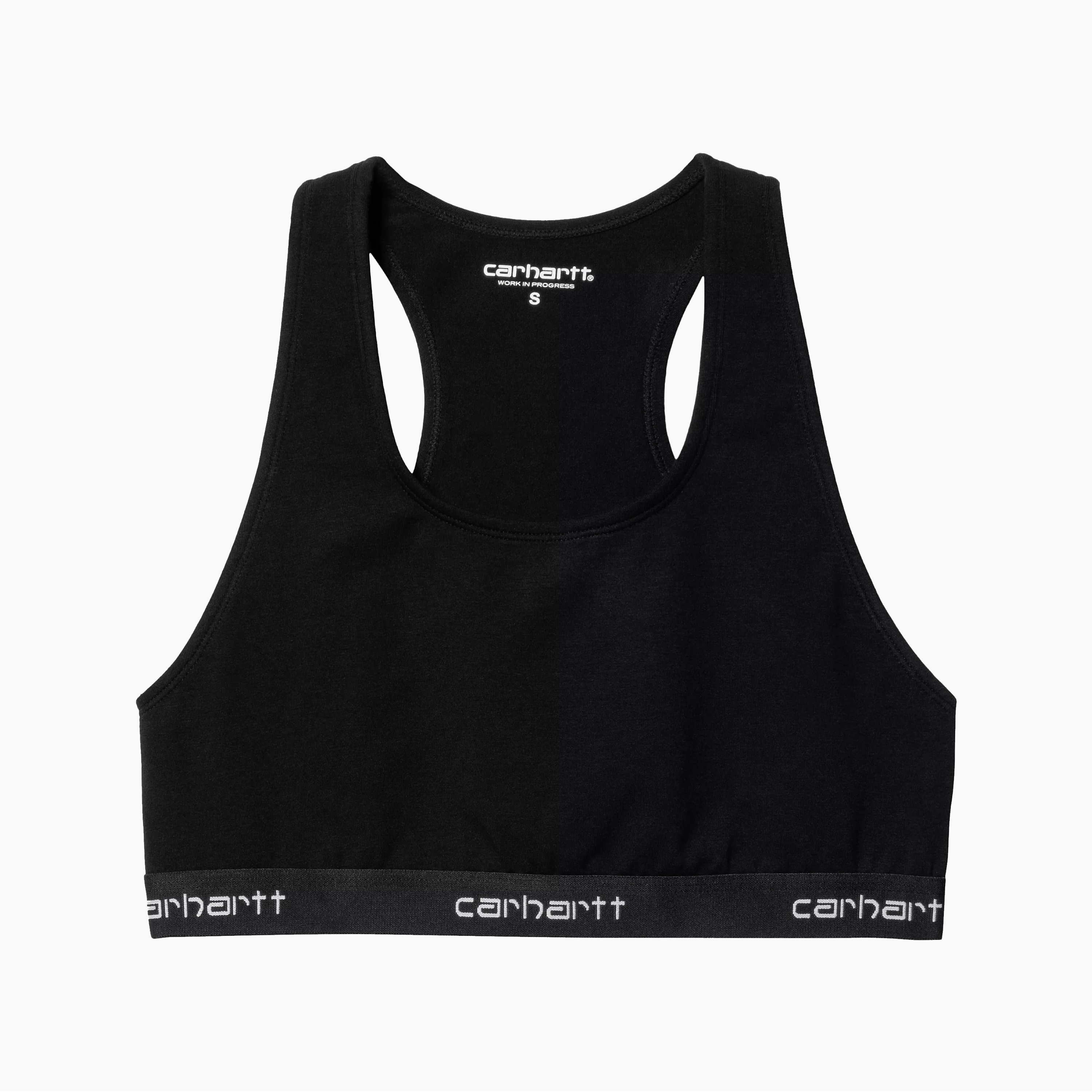 CARHARTT WIP W' SCRIPT RACER TANK JERSEY BLACK - I032943
