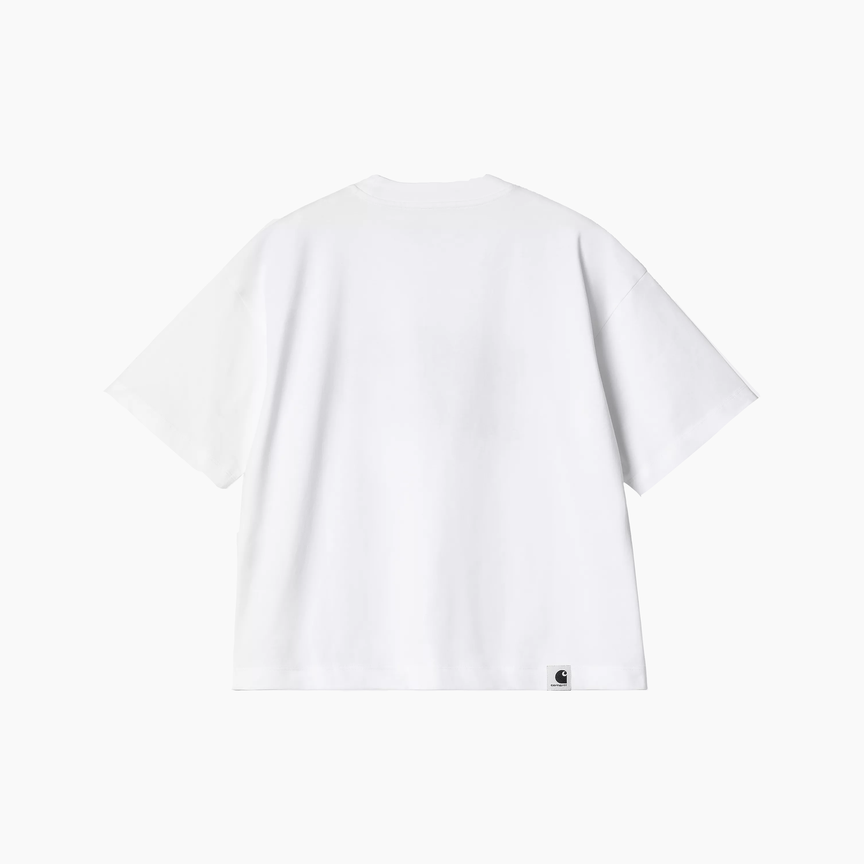 CARHARTT WIP W' T-SHIRT WIP BLANC & BLEU GRIS - I034710-2Y2