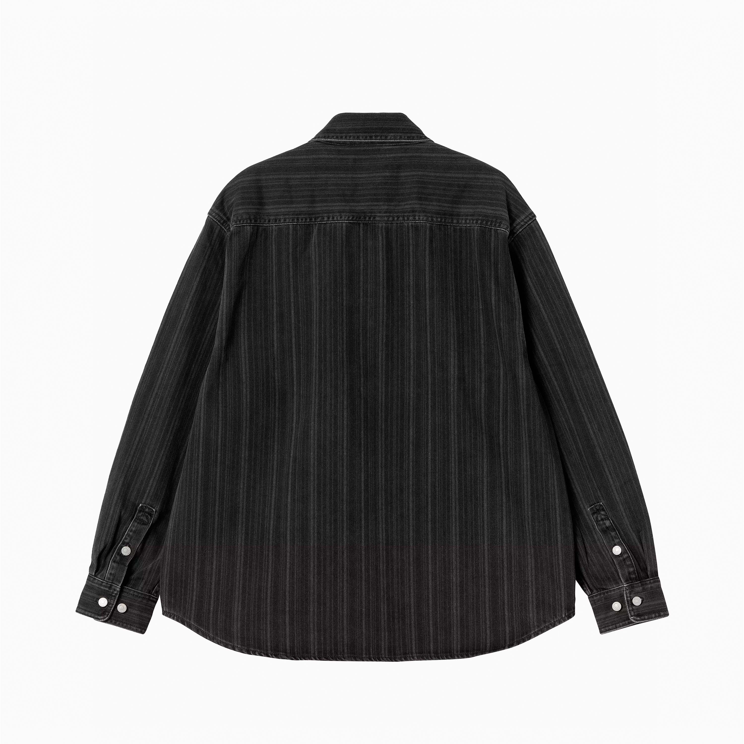 CARHARTT WIP RYLAN SHIRT JAC HAMPTON NERO I035567-32I