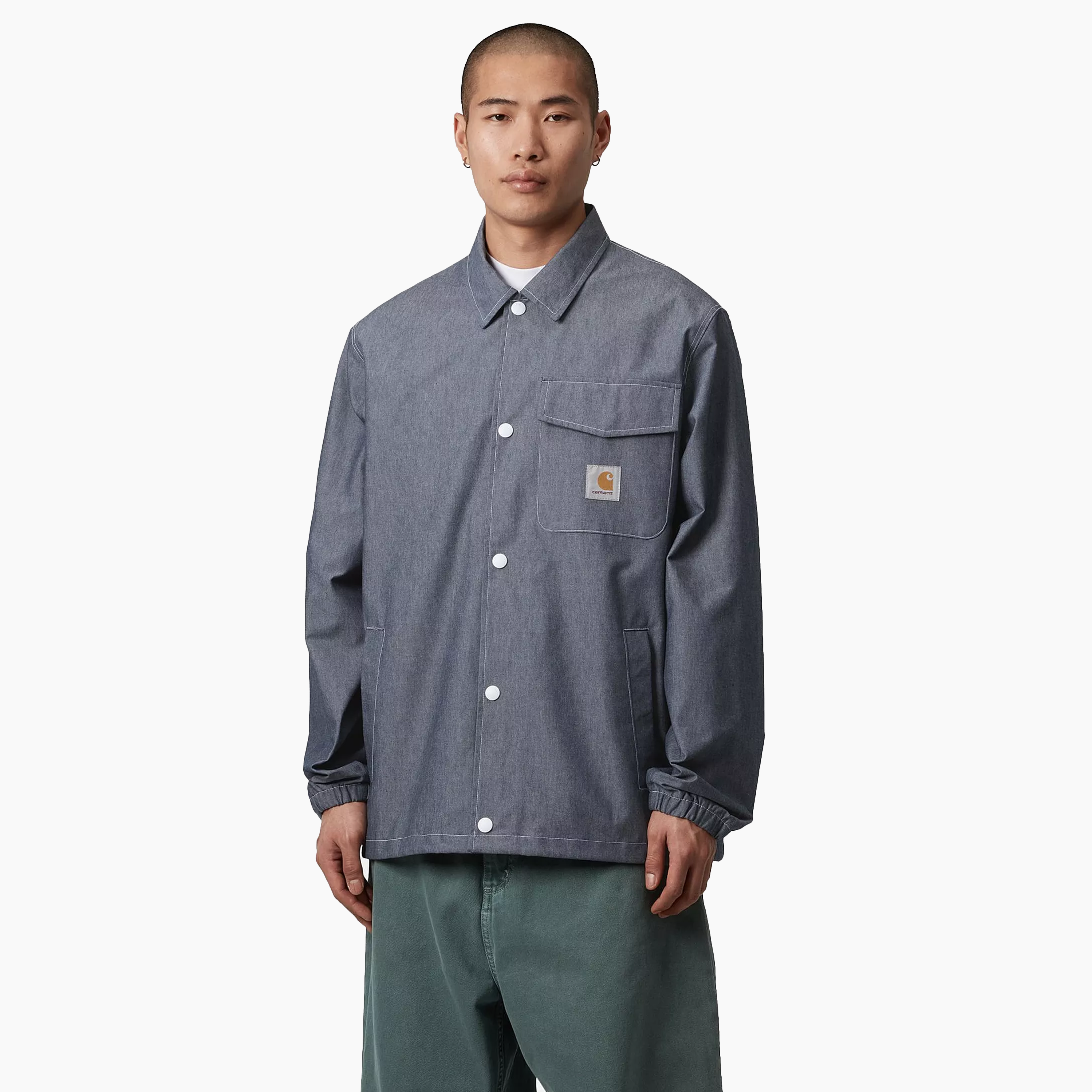 CARHARTT WIP BLAKE COACH JACKET BLUE RINSED - I034526