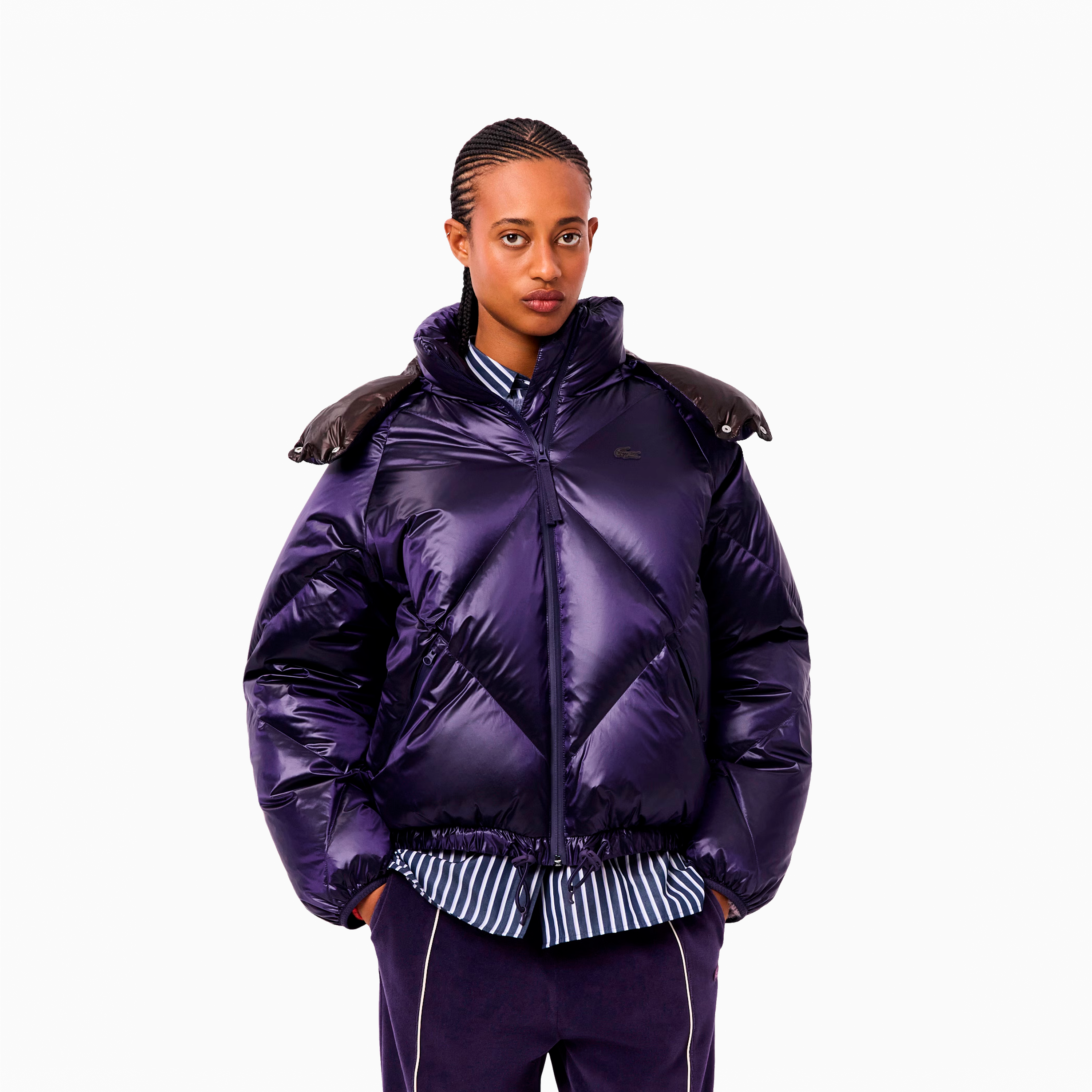 LACOSTE OVERSIZE JACKET BLOUSON PURPLE BF5326-6PI