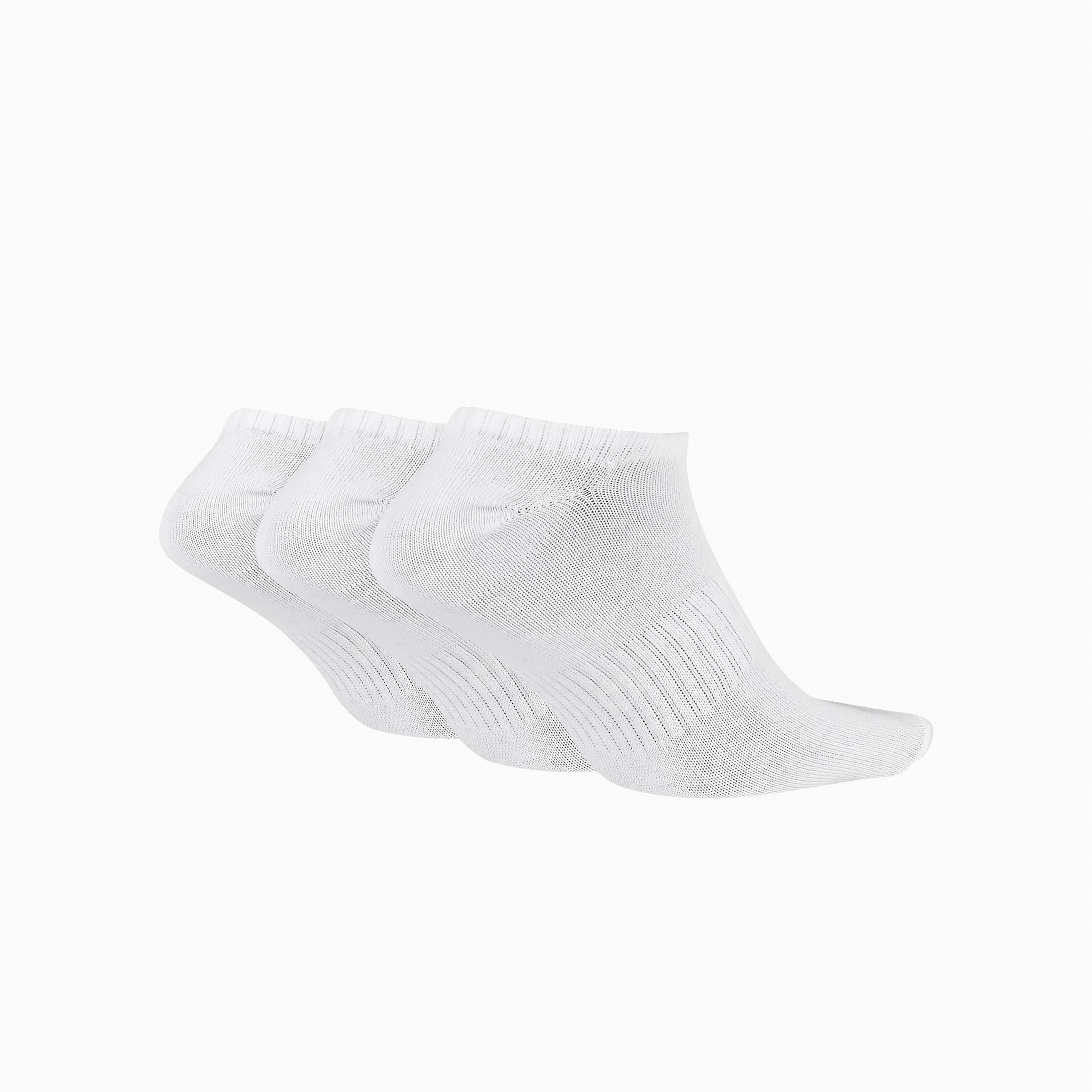 NIKE EVERYDAY LIGHTWEIGHT NO SHOW 3 PACK SOCKS WHITE - SX7678