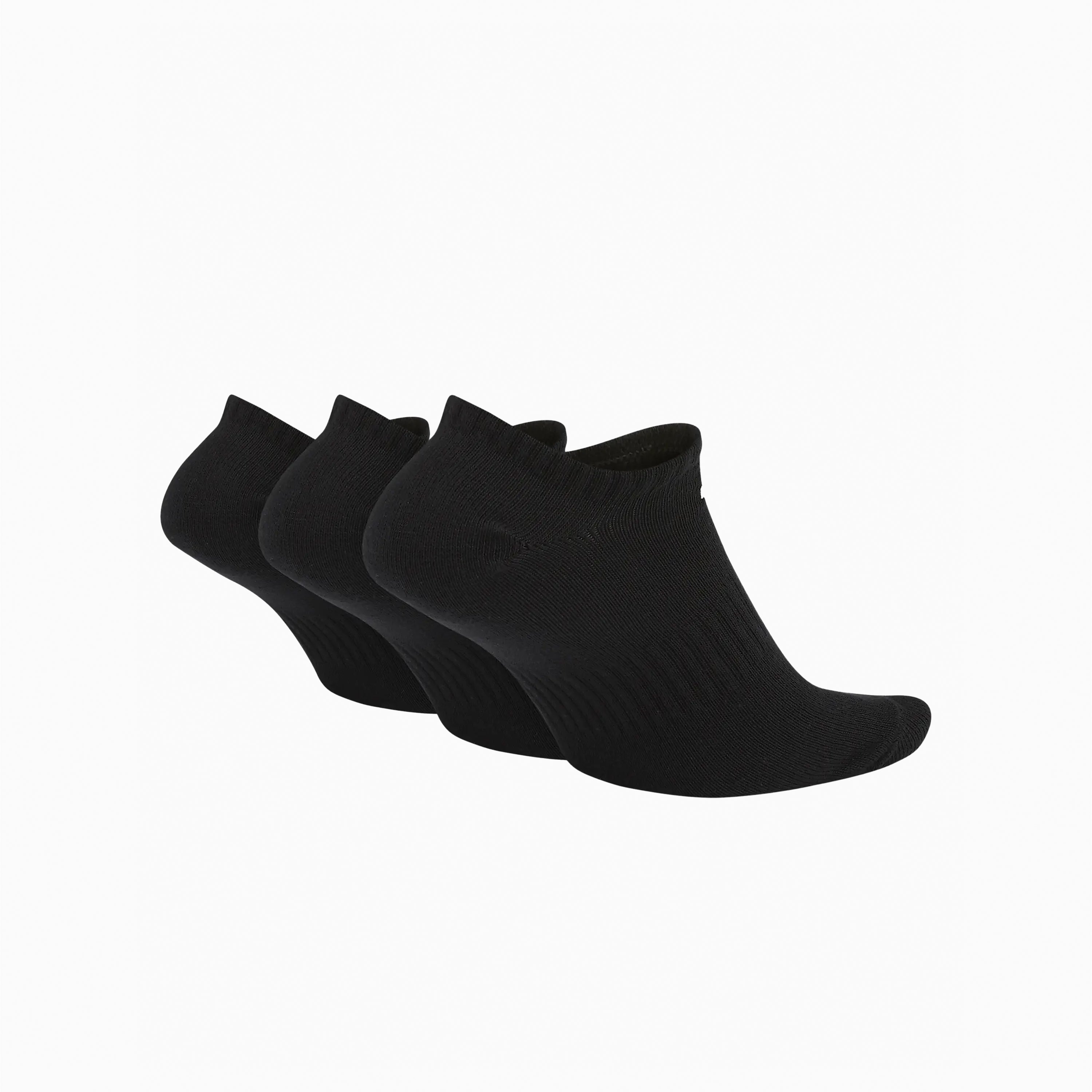 NIKE EVERYDAY LIGHTWEIGHT NO SHOW 3 PACK SOCKS BLACK - SX7678