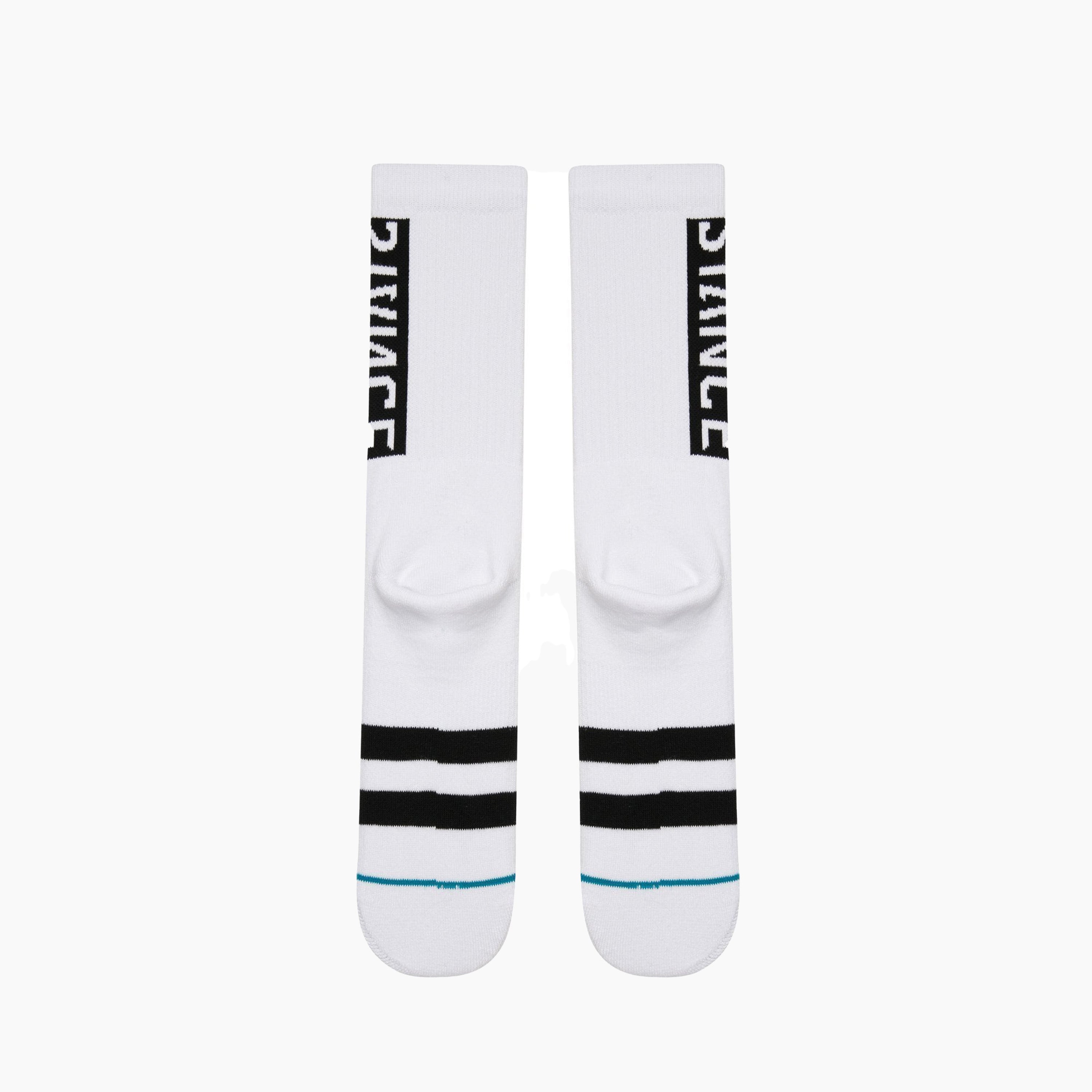 CHAUSSETTES STANCE OG CREW BLANC ET NOIR - M556D170GG