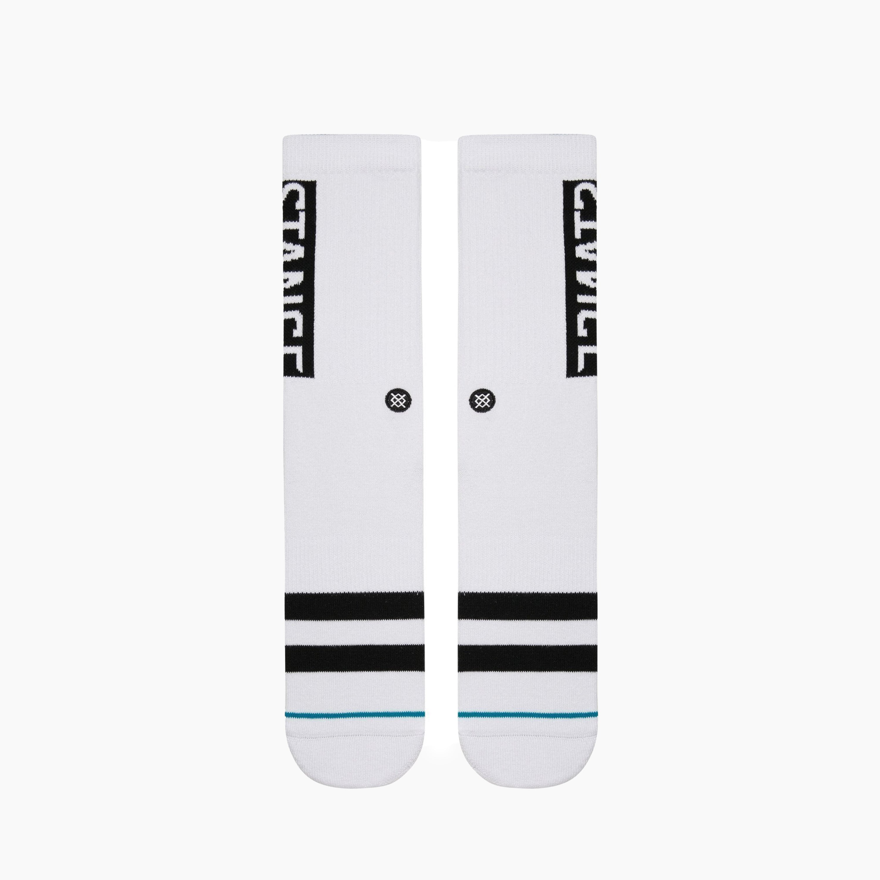 CHAUSSETTES STANCE OG CREW BLANC ET NOIR - M556D170GG