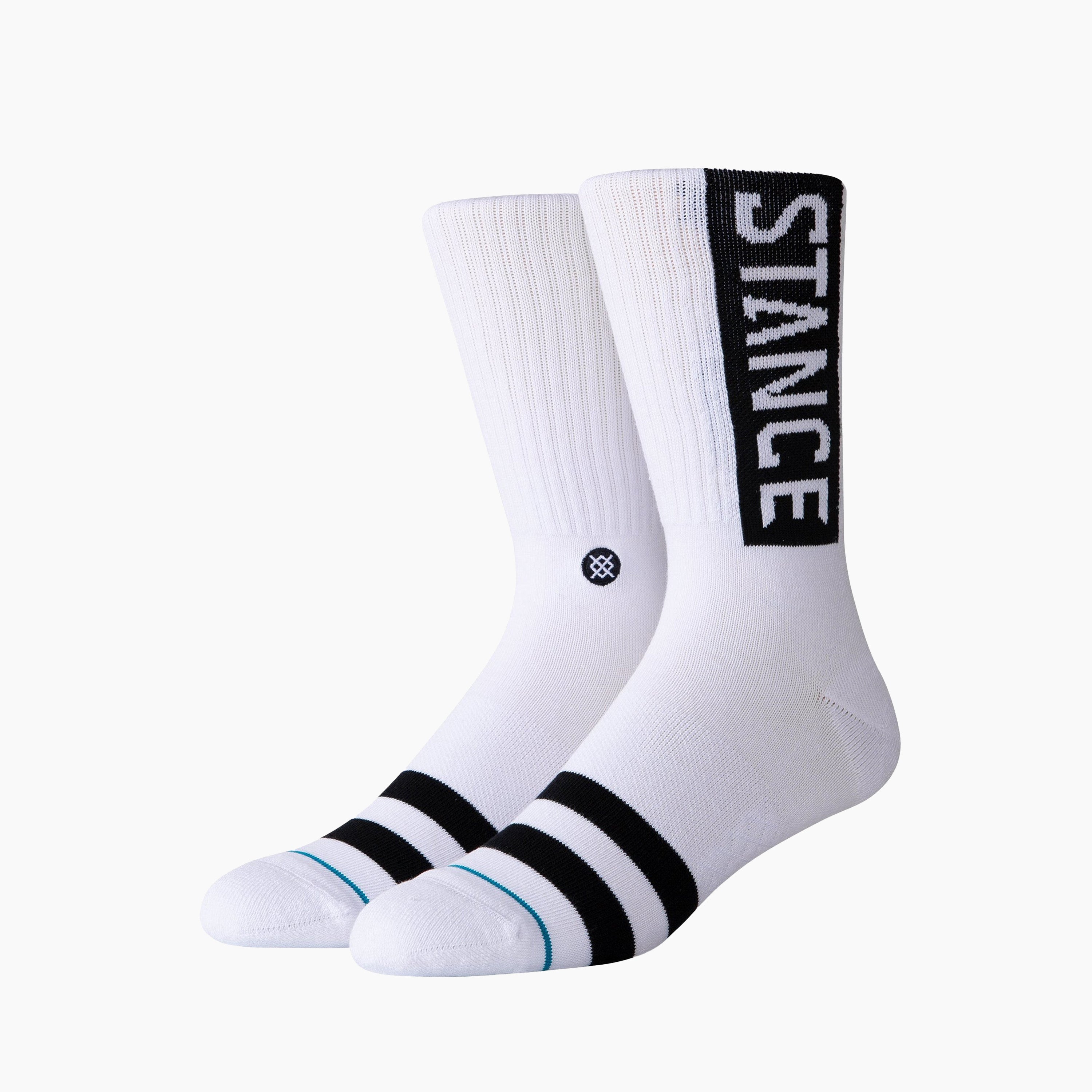 CHAUSSETTES STANCE OG CREW BLANC ET NOIR - M556D170GG