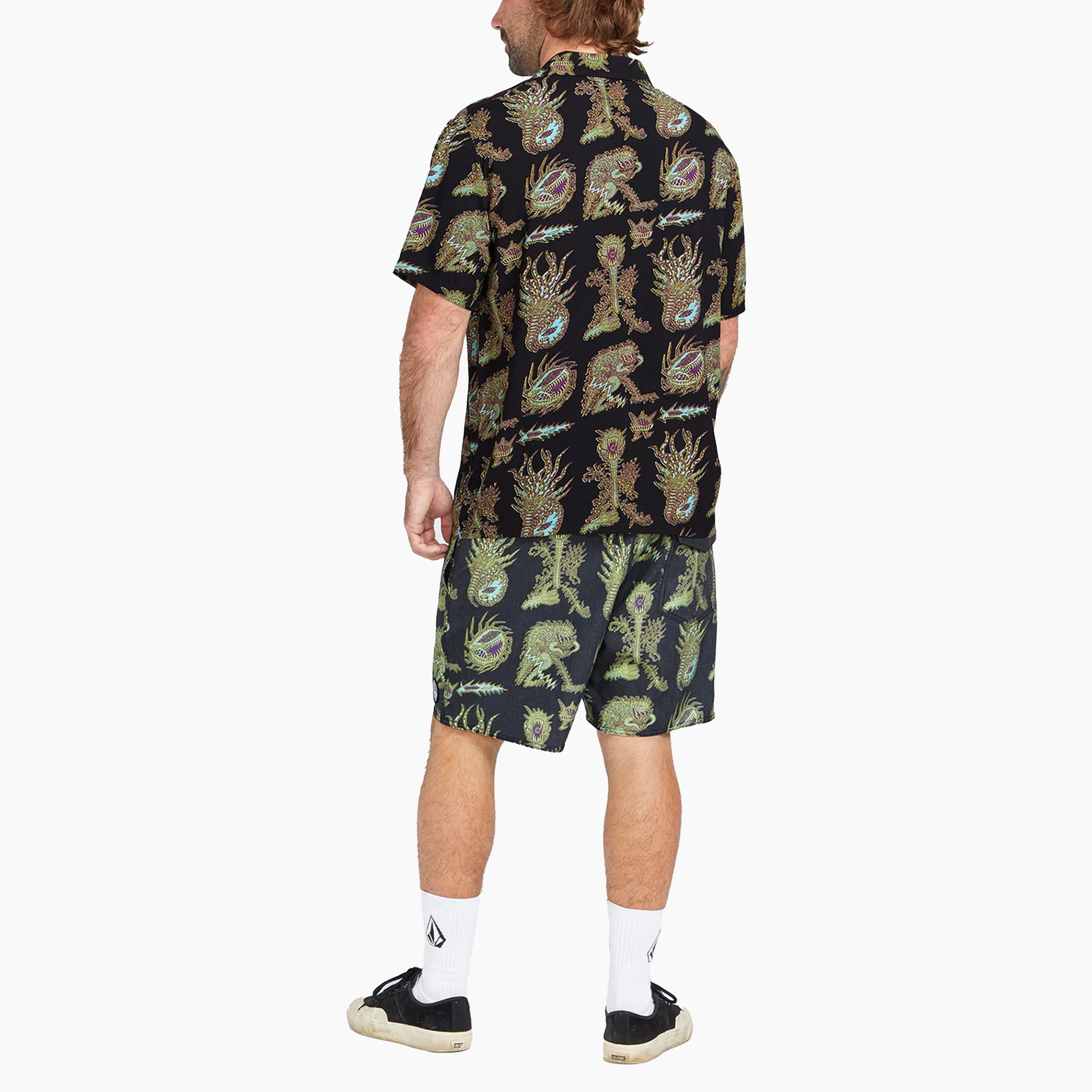 CAMICIA TETSUNORI DELL'ARTISTA IN EVIDENZA VOLCOM NERA - A0412409