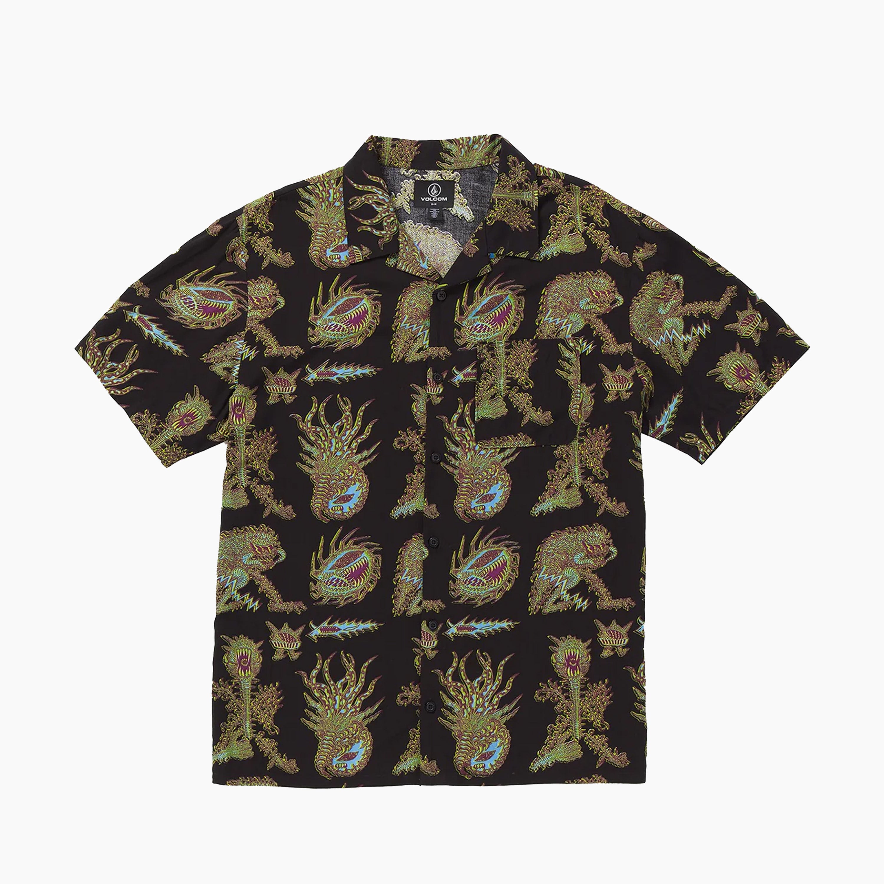 CAMICIA TETSUNORI DELL'ARTISTA IN EVIDENZA VOLCOM NERA - A0412409