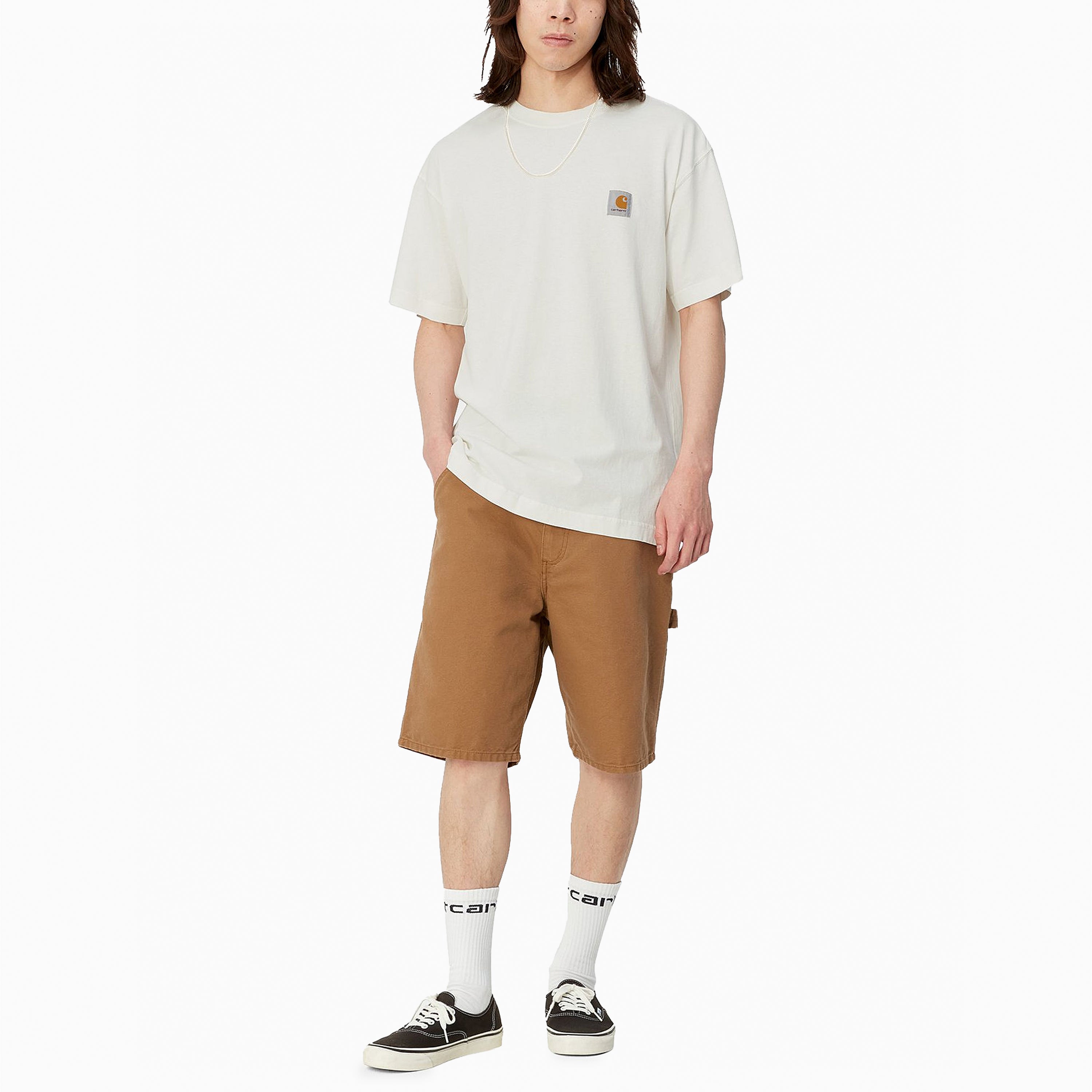 CARHARTT WIP NELSON T-SHIRT WAX GARMENT DYED - I029949