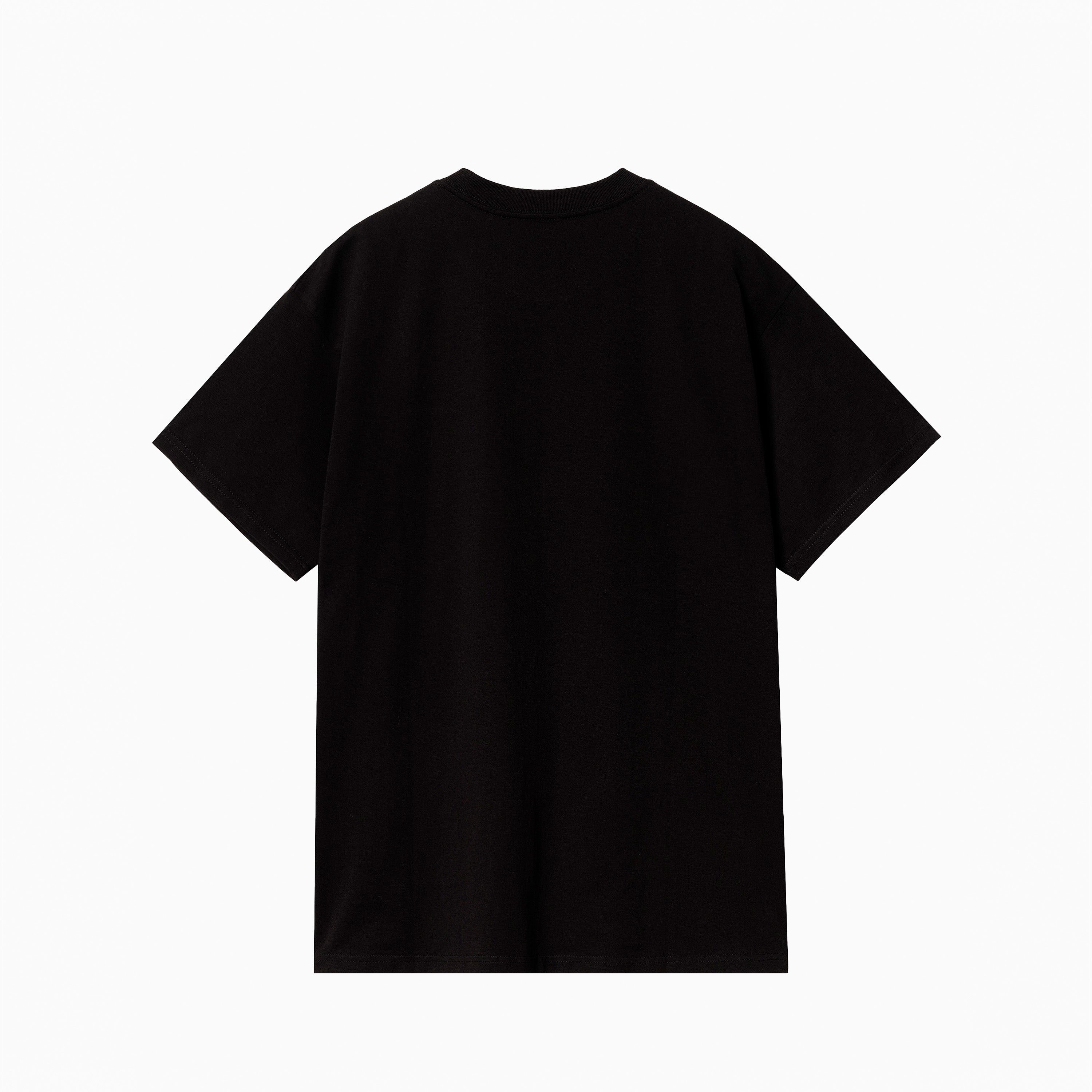 CARHARTT WIP SCRIPT EMBROIDERY T-SHIRT BLACK & WHITE - I030435